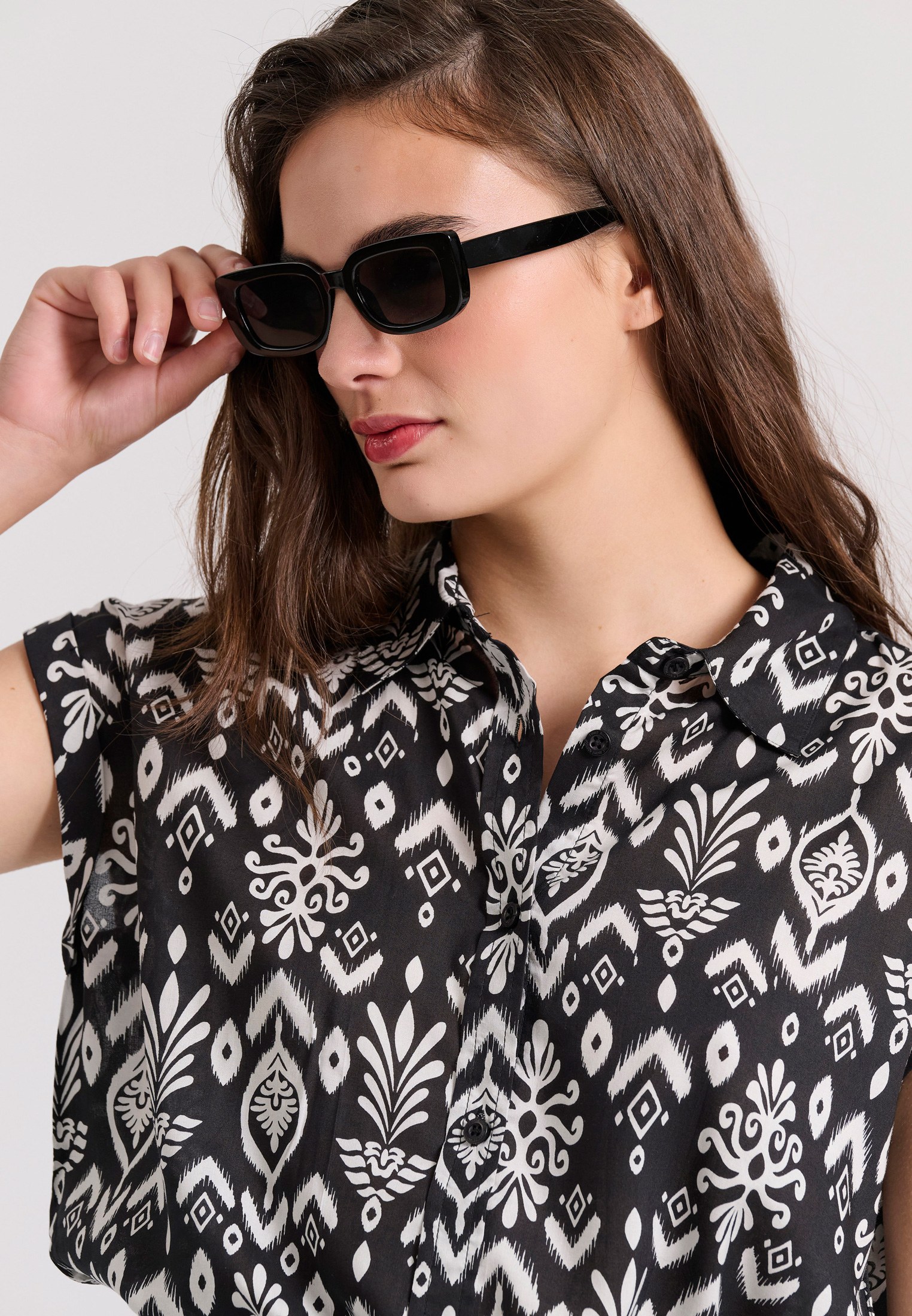 Women's Shirts Funky Buddha Black