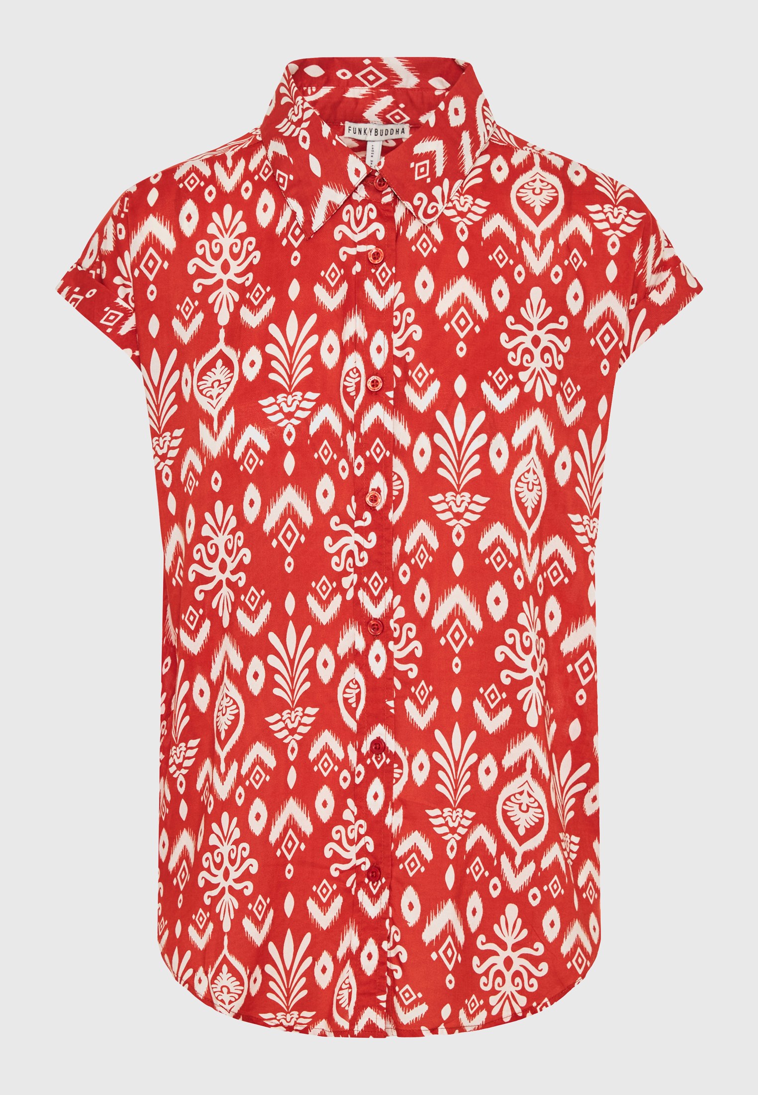 Women's Shirts Funky Buddha Red