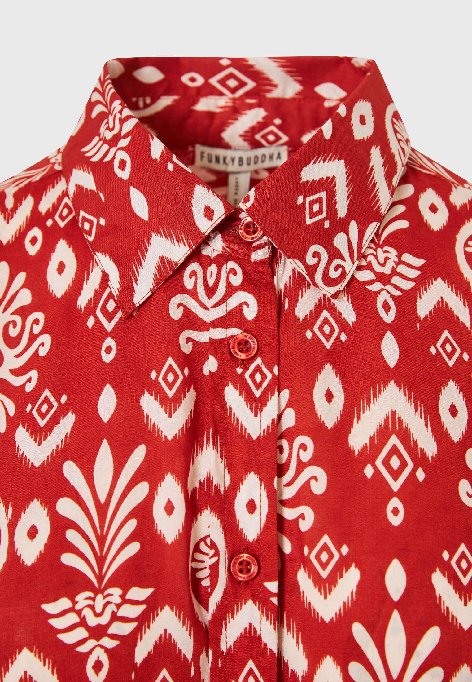 Women's Shirts Funky Buddha Red