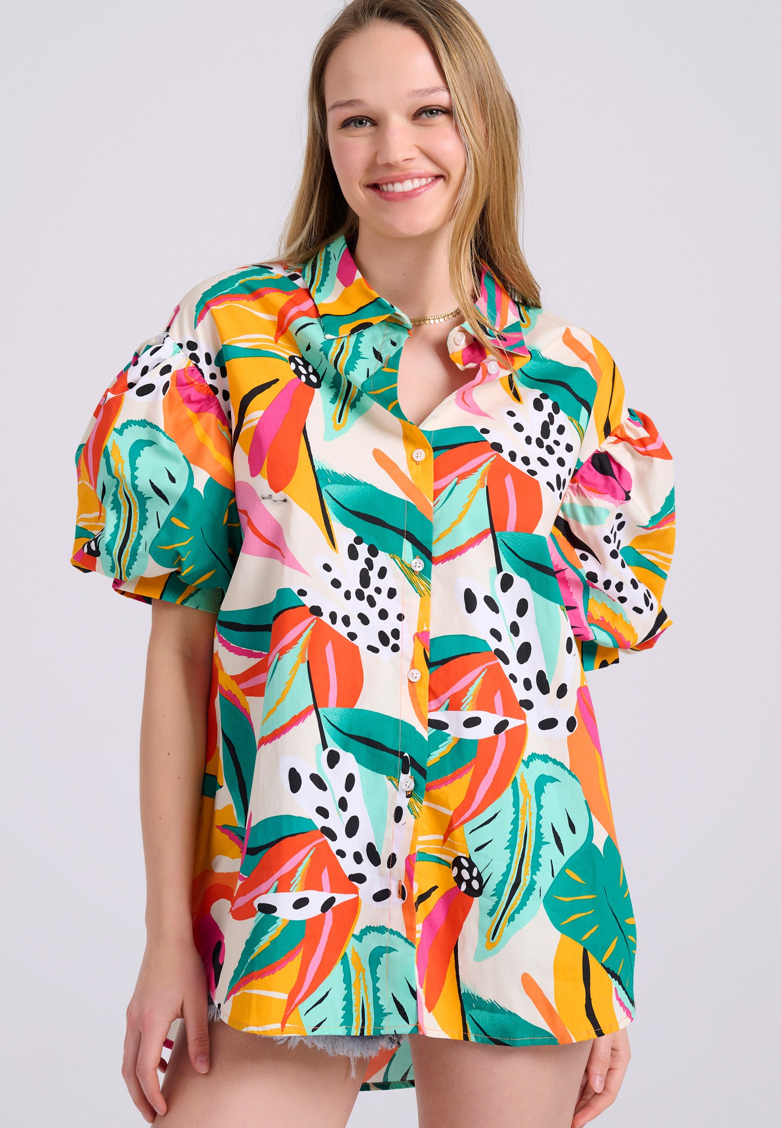 Women's Shirts Funky Buddha Multicolor