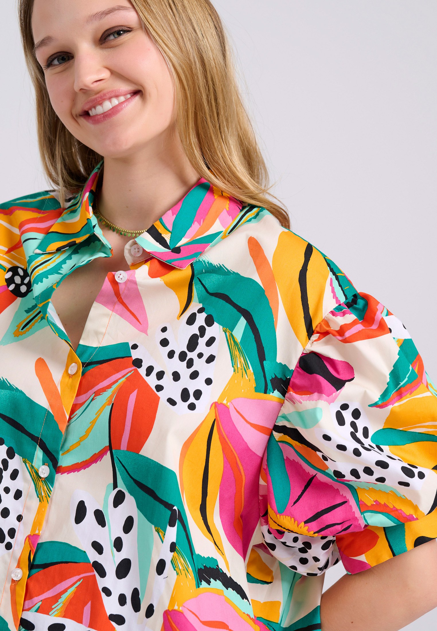 Women's Shirts Funky Buddha Multicolor