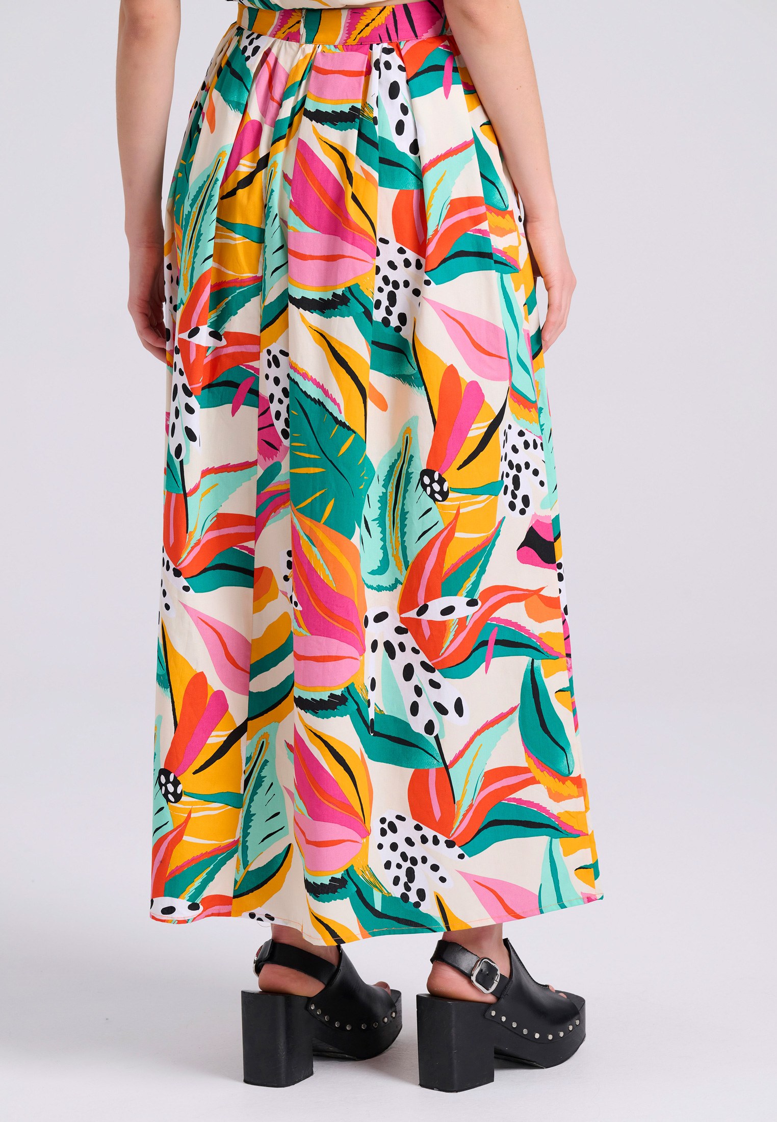 Women's Midi Skirts Funky Buddha Multicolor