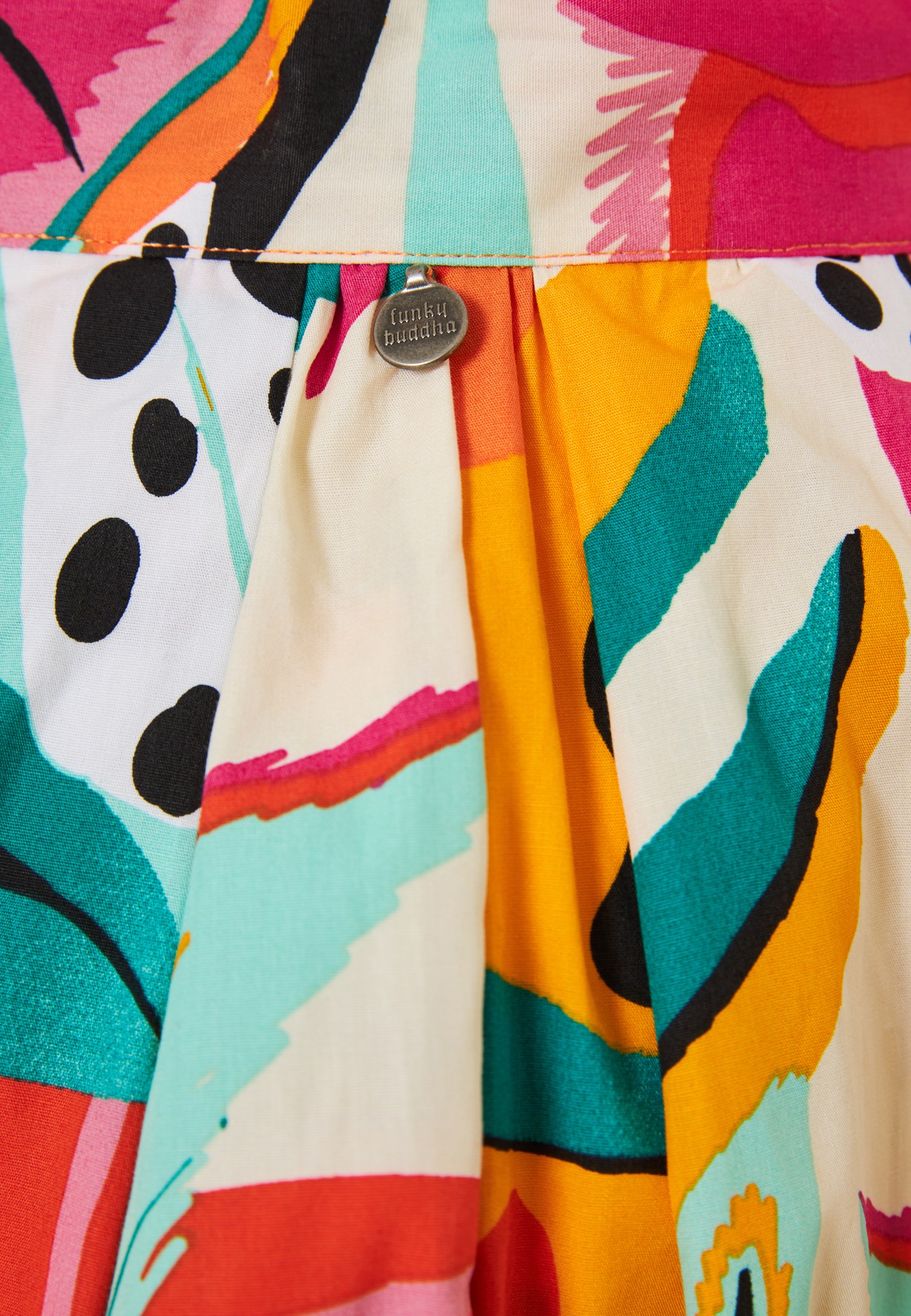 Women's Midi Skirts Funky Buddha Multicolor