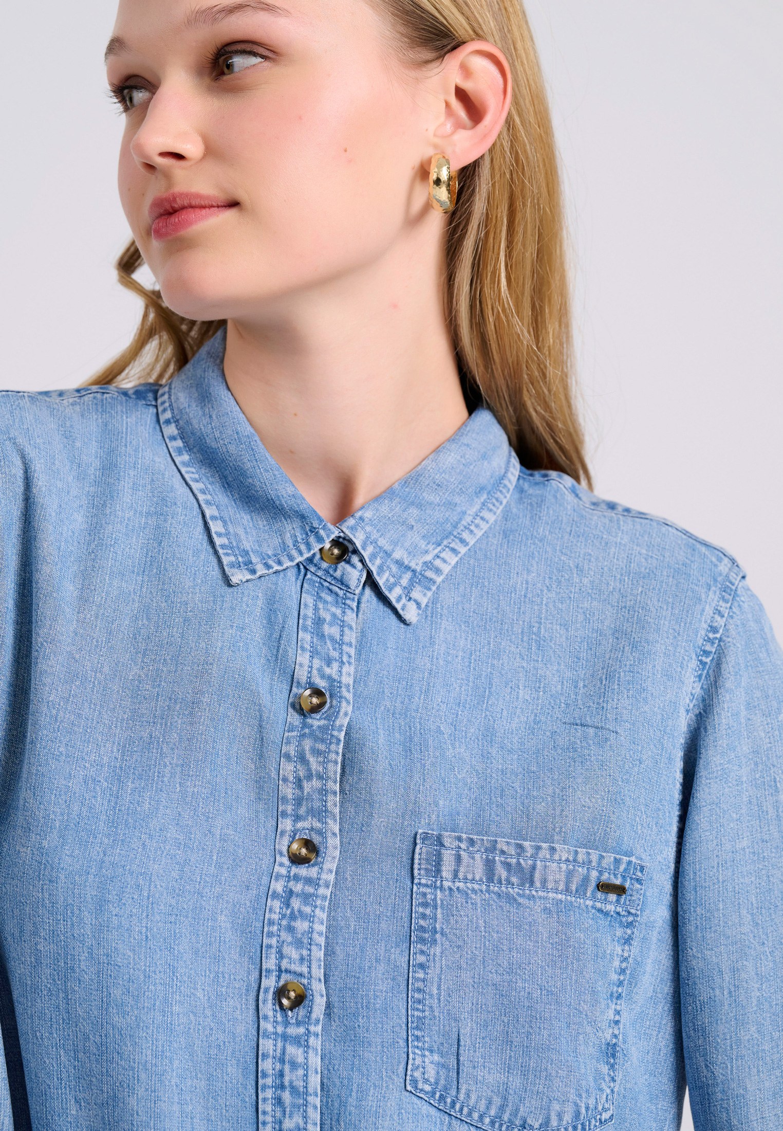 Women's Shirts Funky Buddha Blue