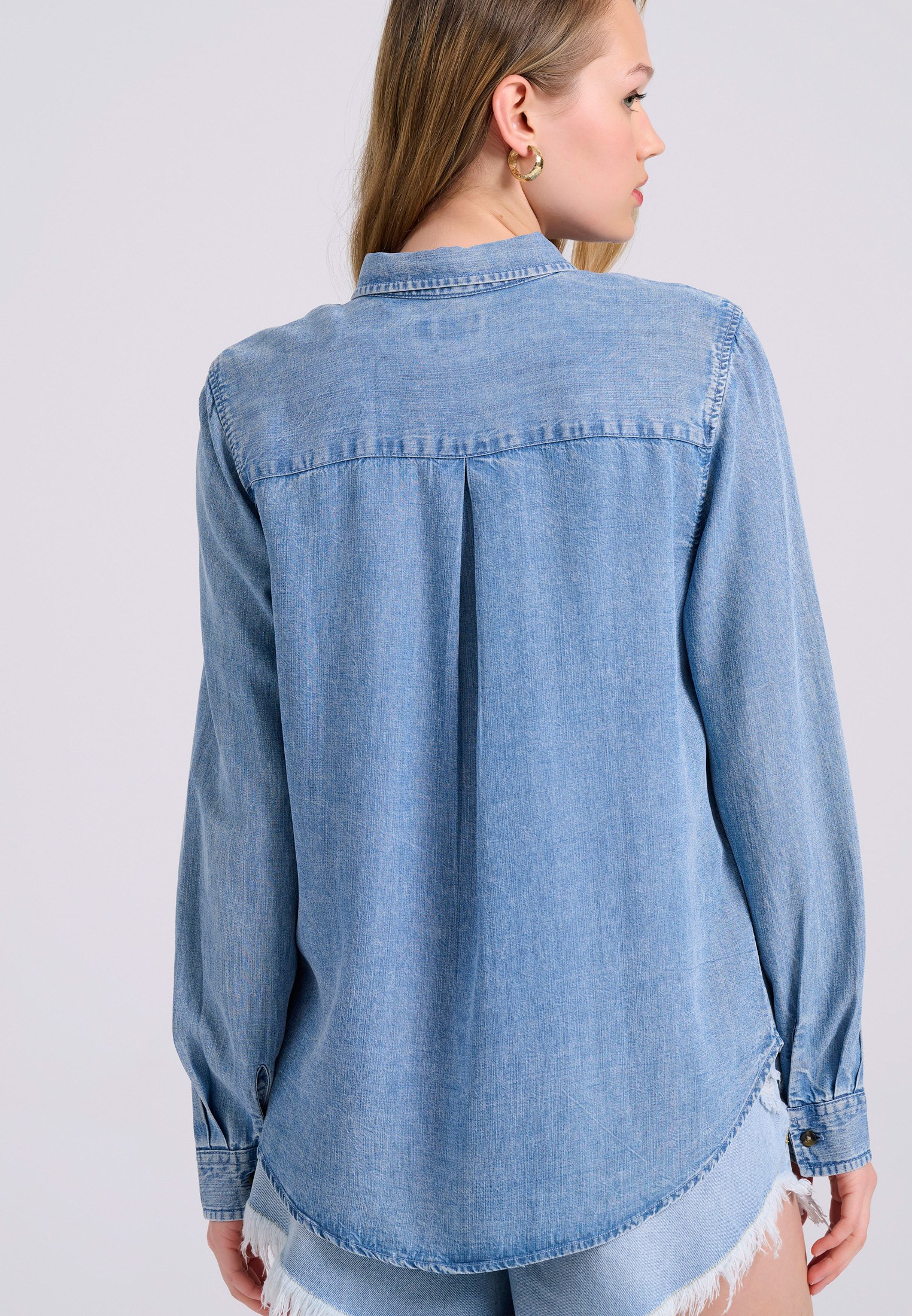 Women's Shirts Funky Buddha Blue