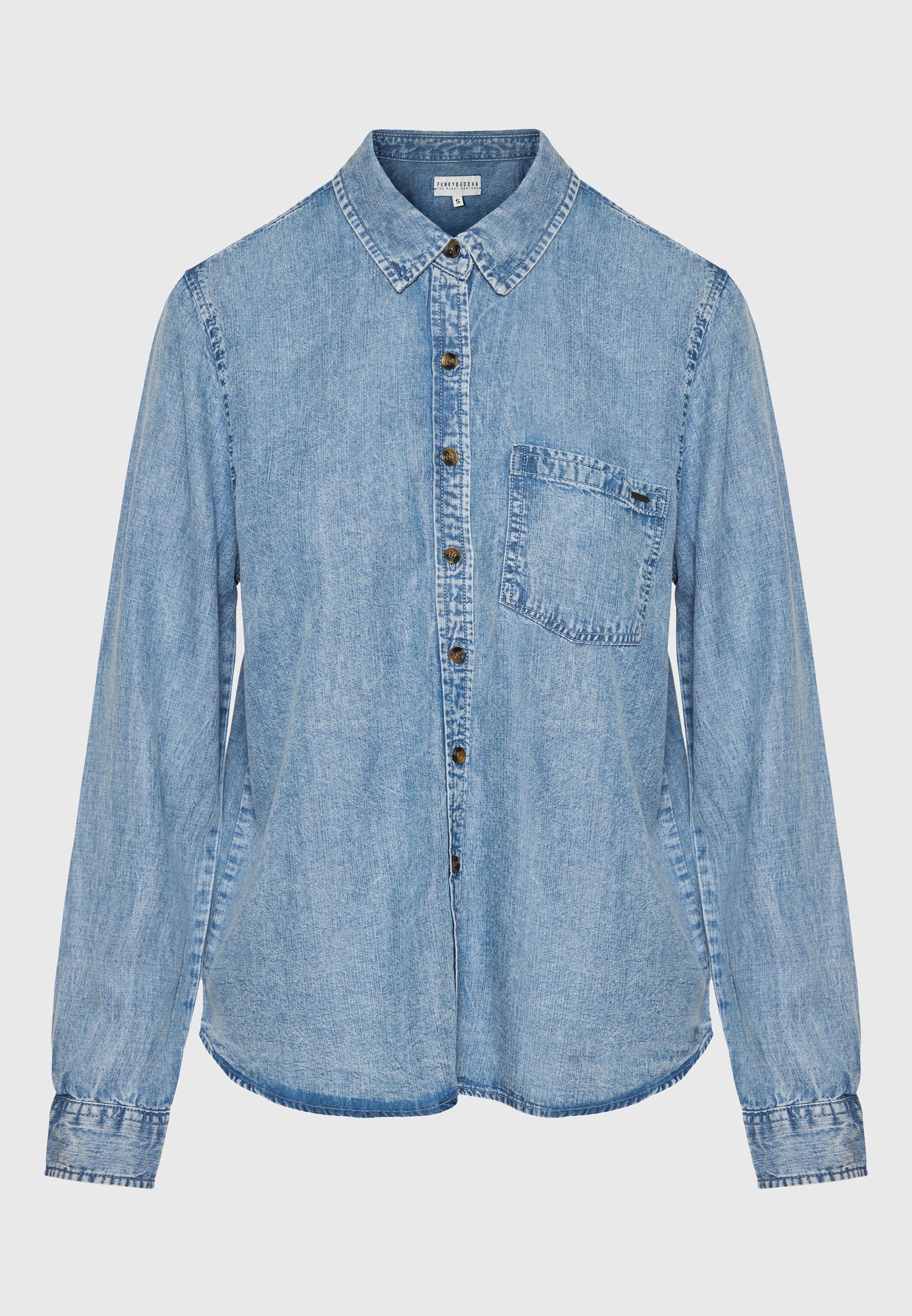 Women's Shirts Funky Buddha Blue