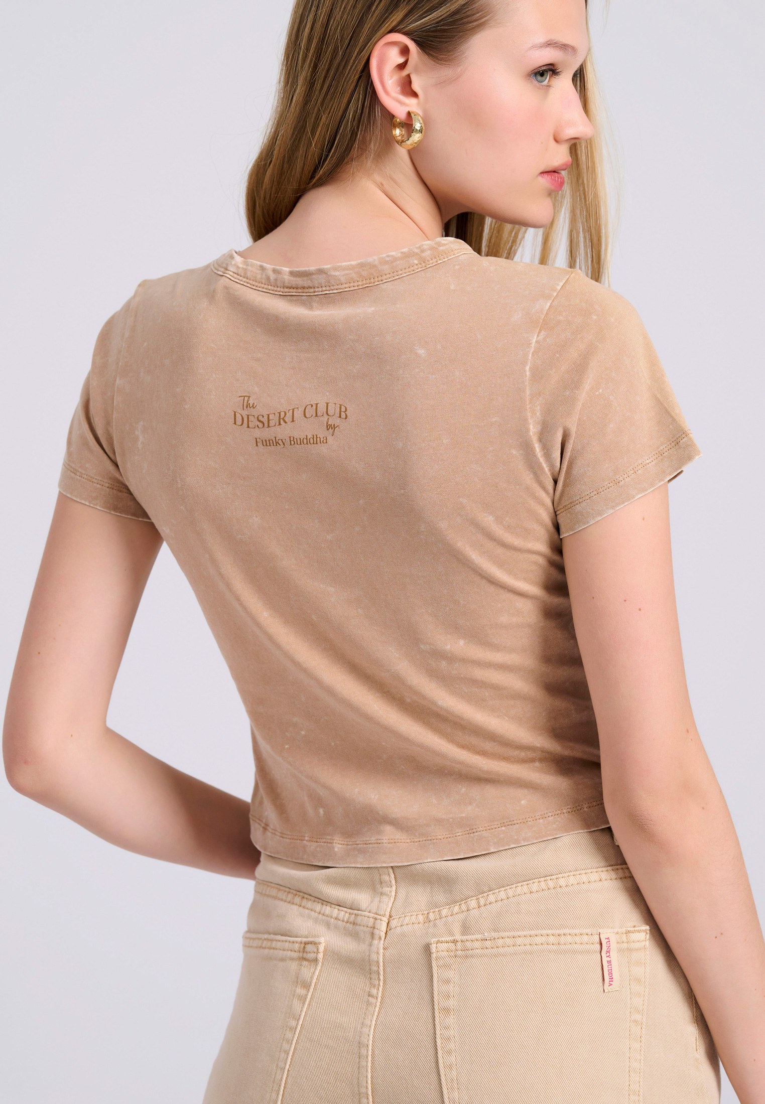 Women's Shirts Funky Buddha Beige