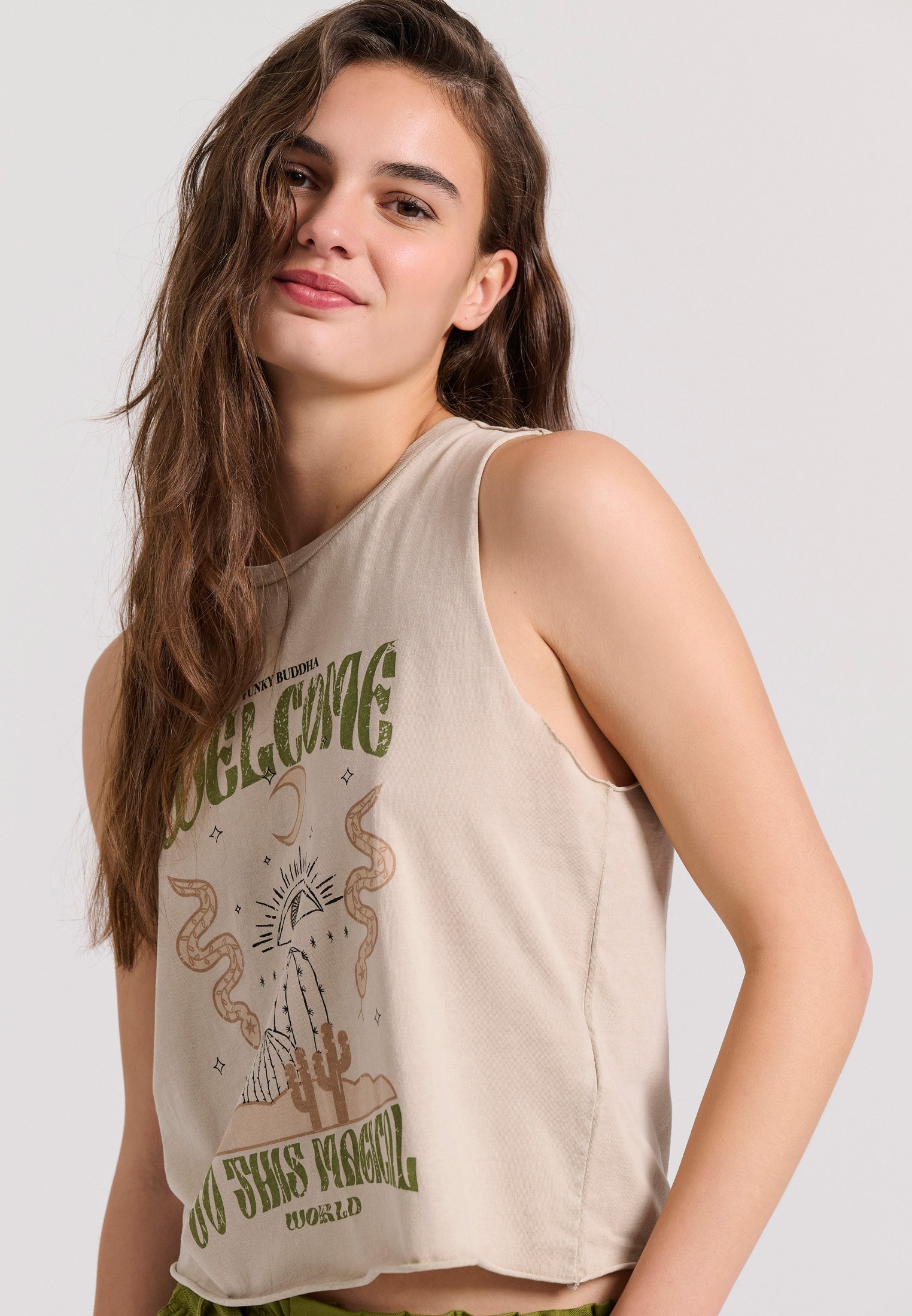 Women's Shirts Funky Buddha White