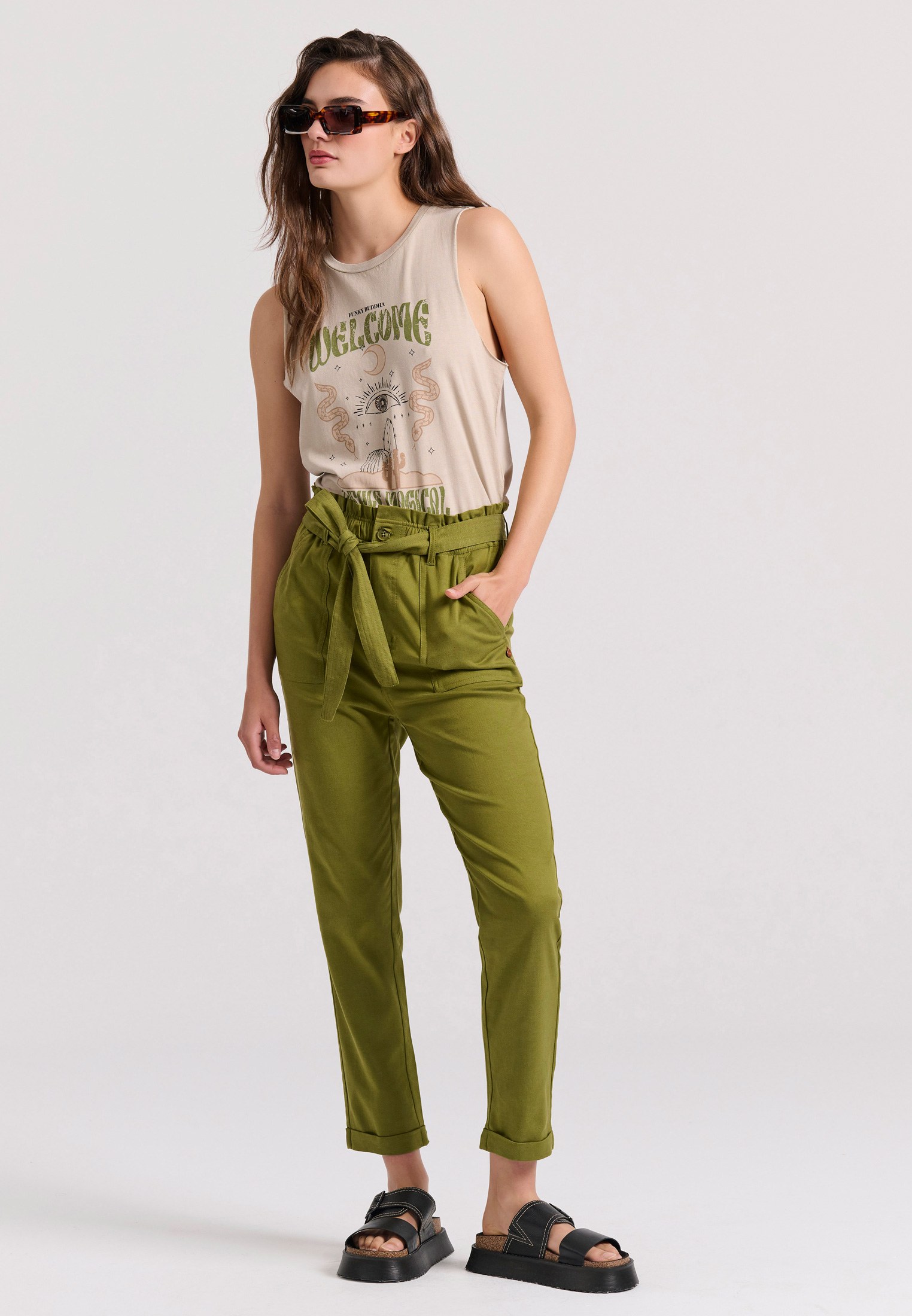 Women's Shirts Funky Buddha White