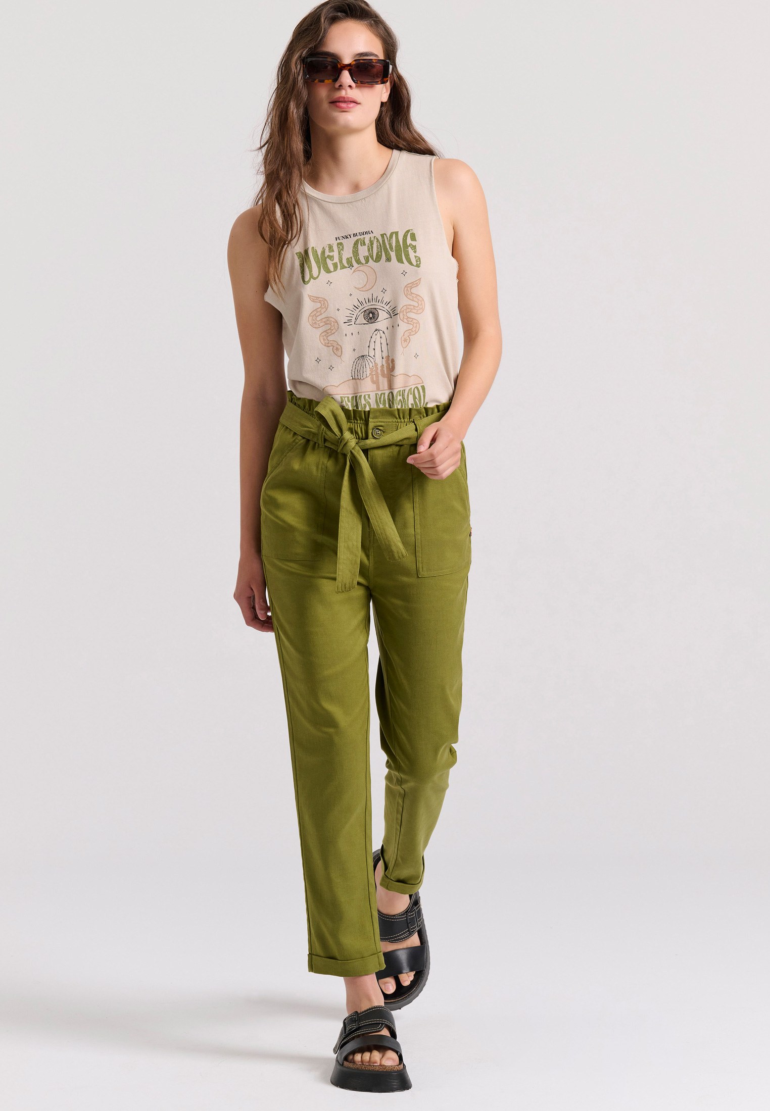 Women's Shirts Funky Buddha White