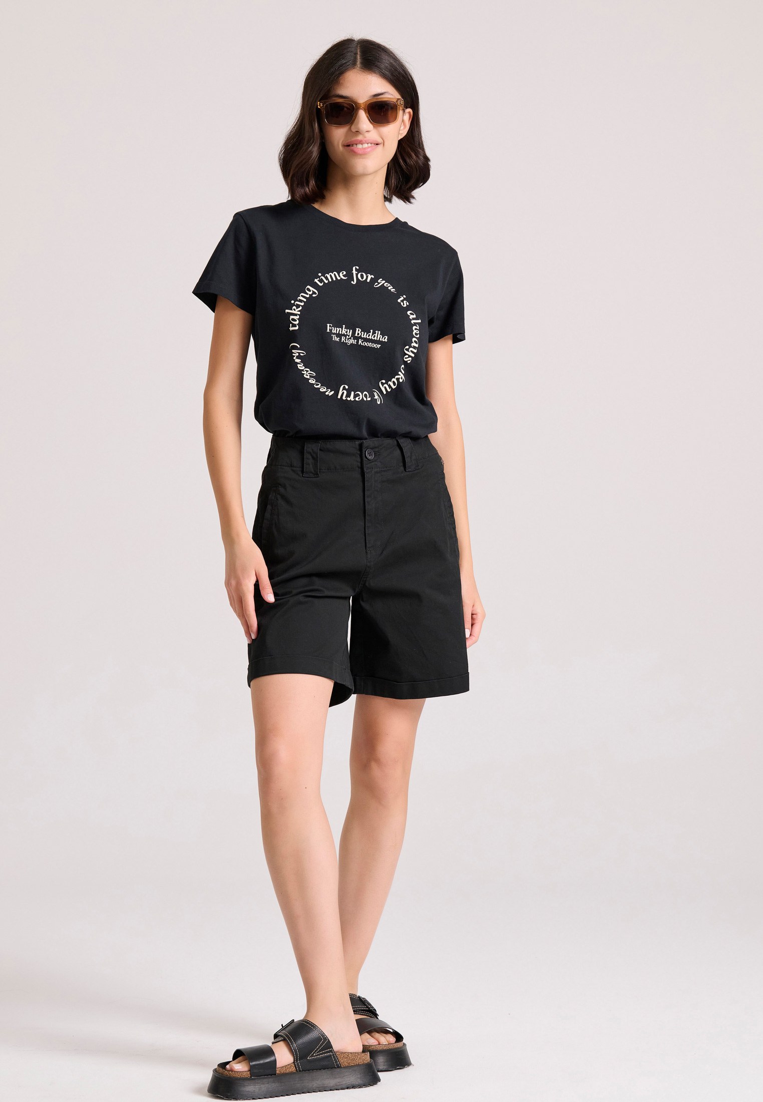 Women's T-Shirts Funky Buddha Black