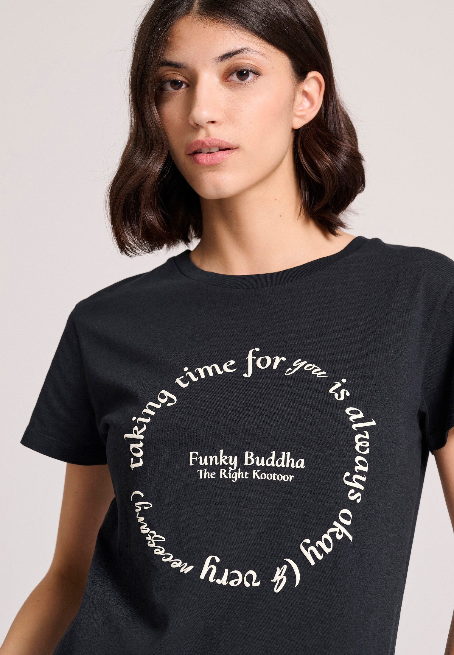 Women's T-Shirts Funky Buddha Black
