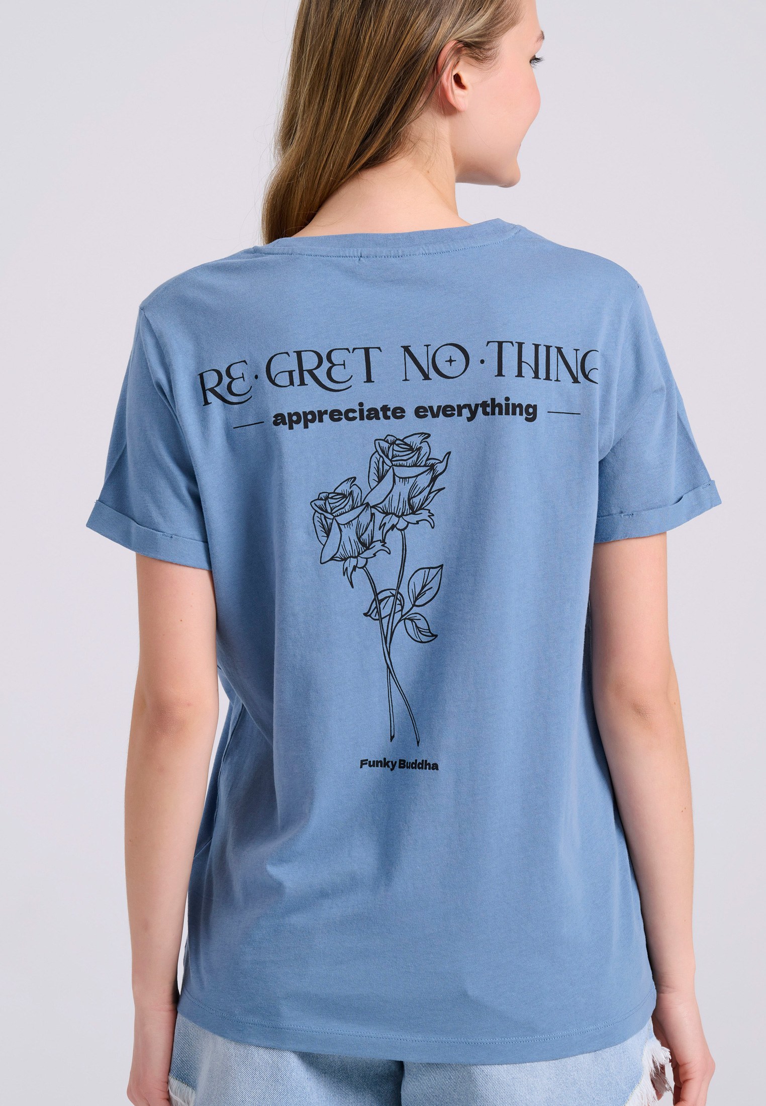 Women's Shirts Funky Buddha Blue