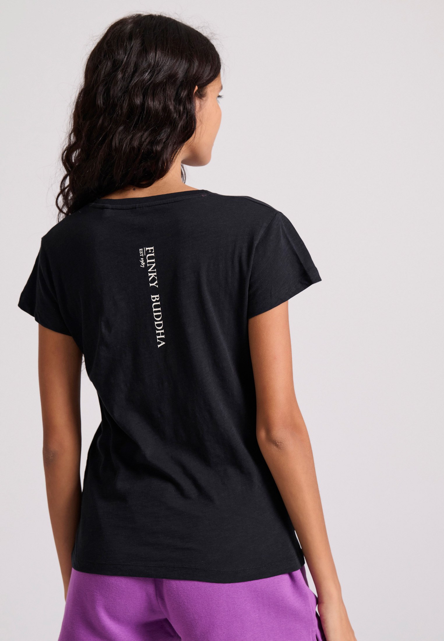 Women's T-Shirts Funky Buddha Black