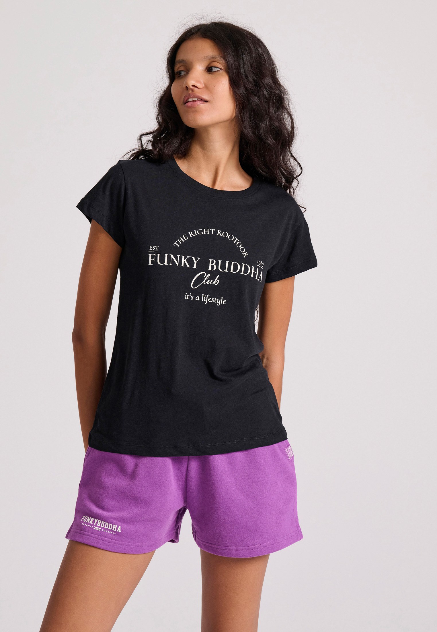 Women's T-Shirts Funky Buddha Black