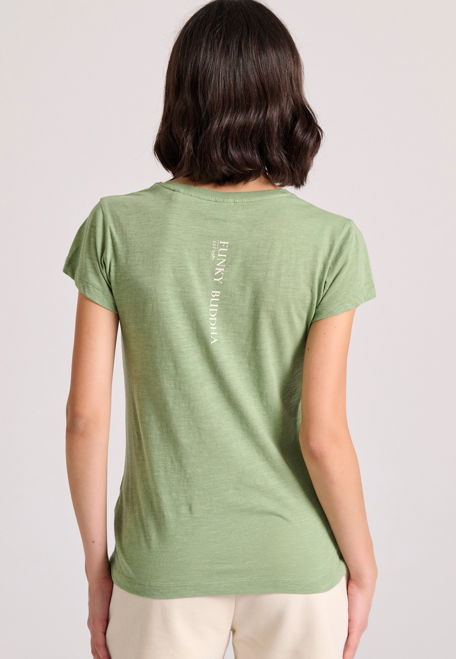 Women's Shirts Funky Buddha Green