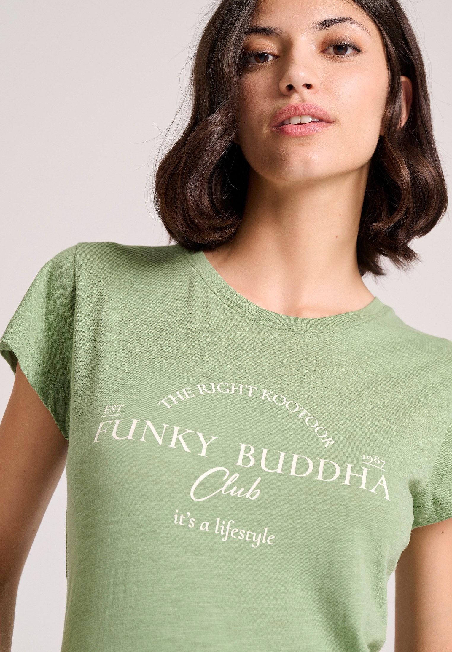 Women's Shirts Funky Buddha Green
