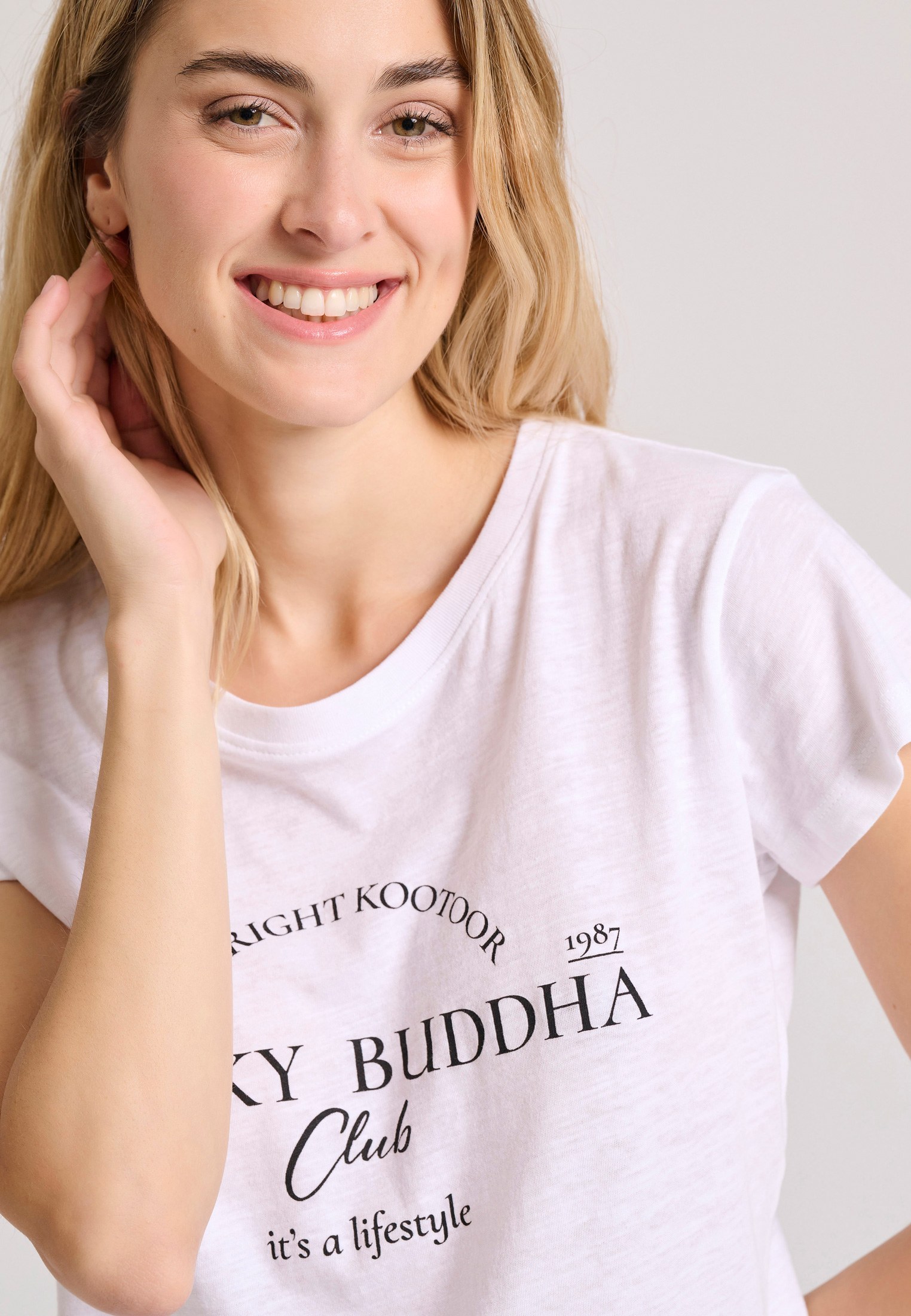 Women's Shirts Funky Buddha White