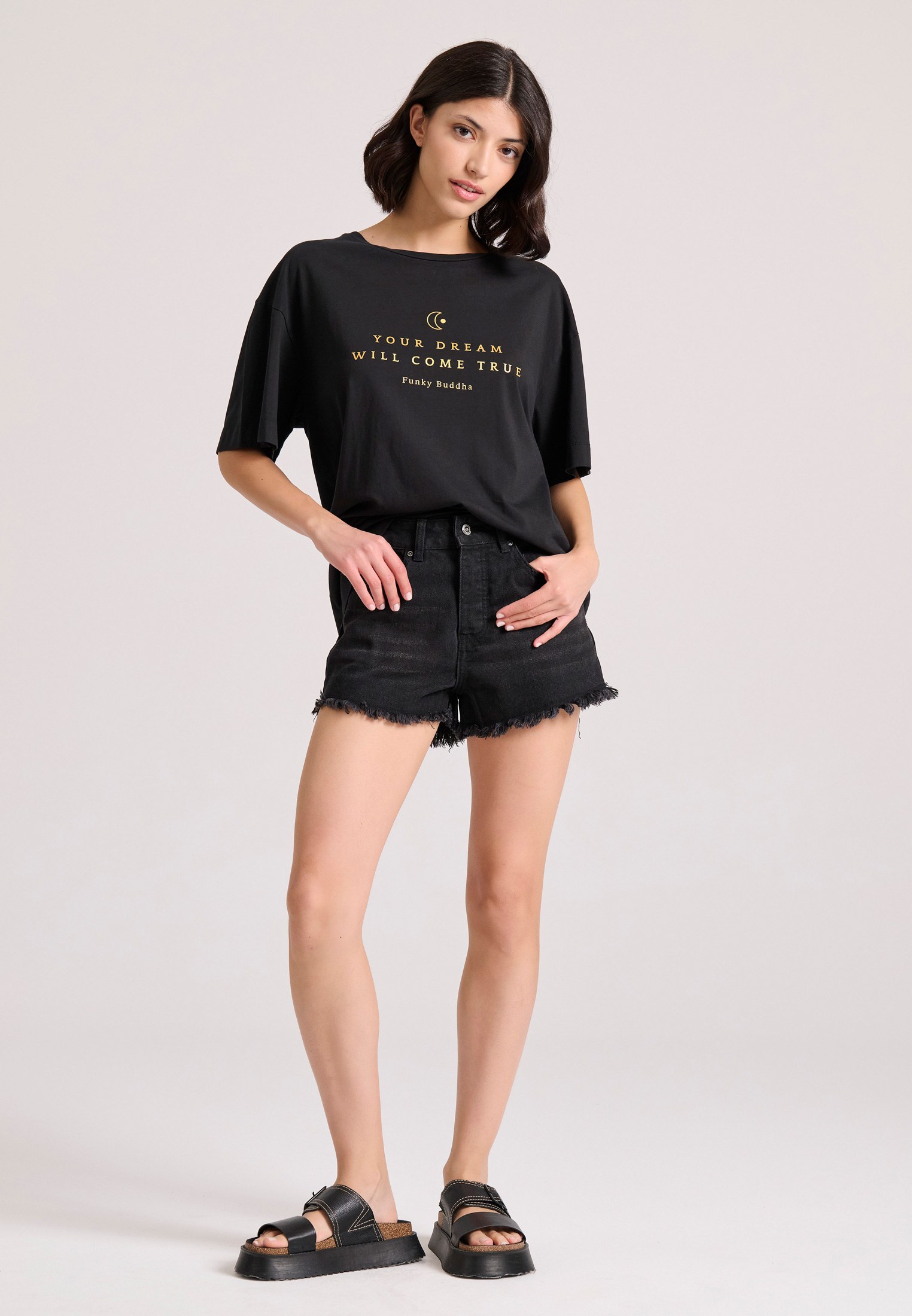 Women's Shirts Funky Buddha Black