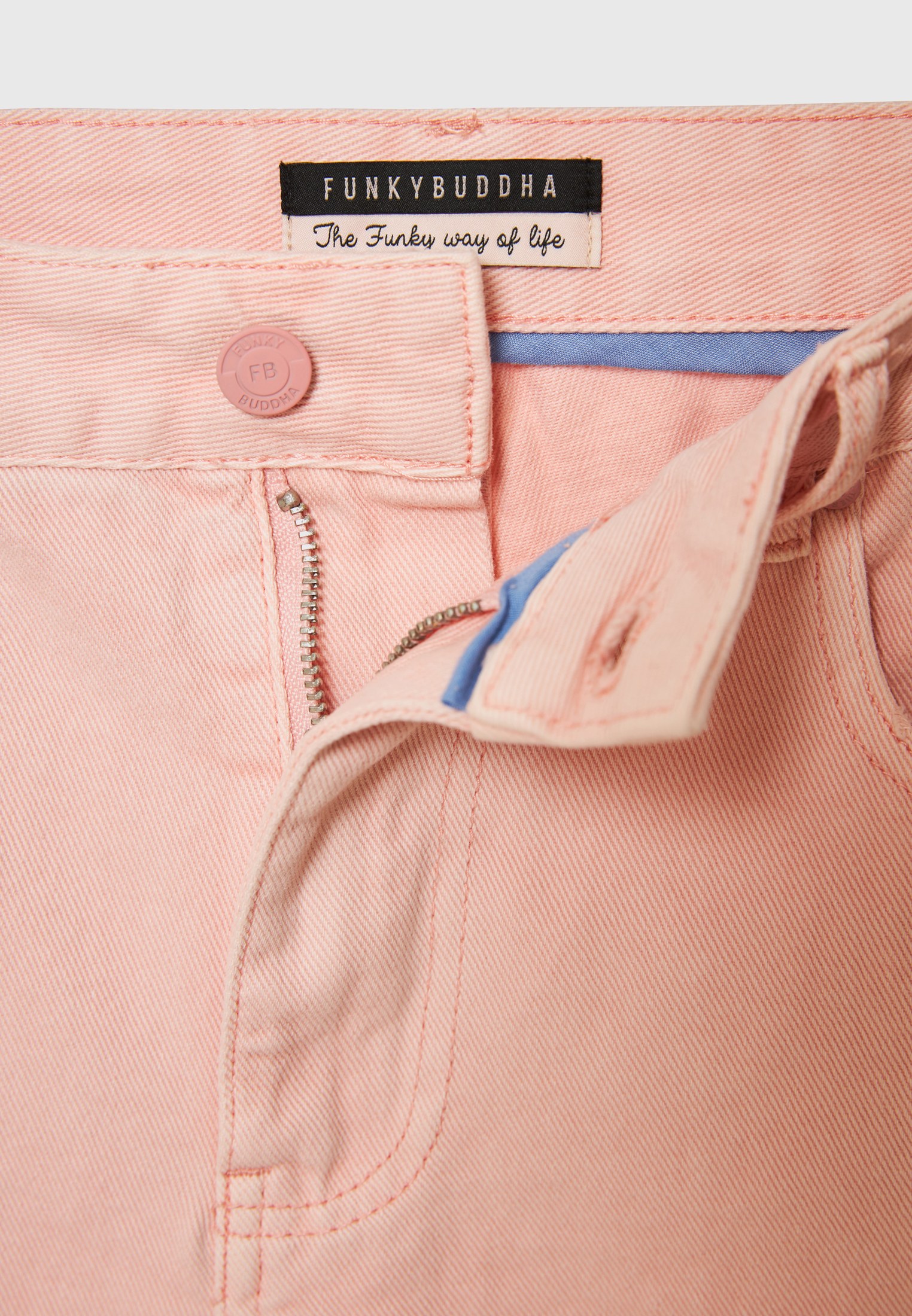 Γυναικεία loose fit garment dyed τζιν βερμούδα