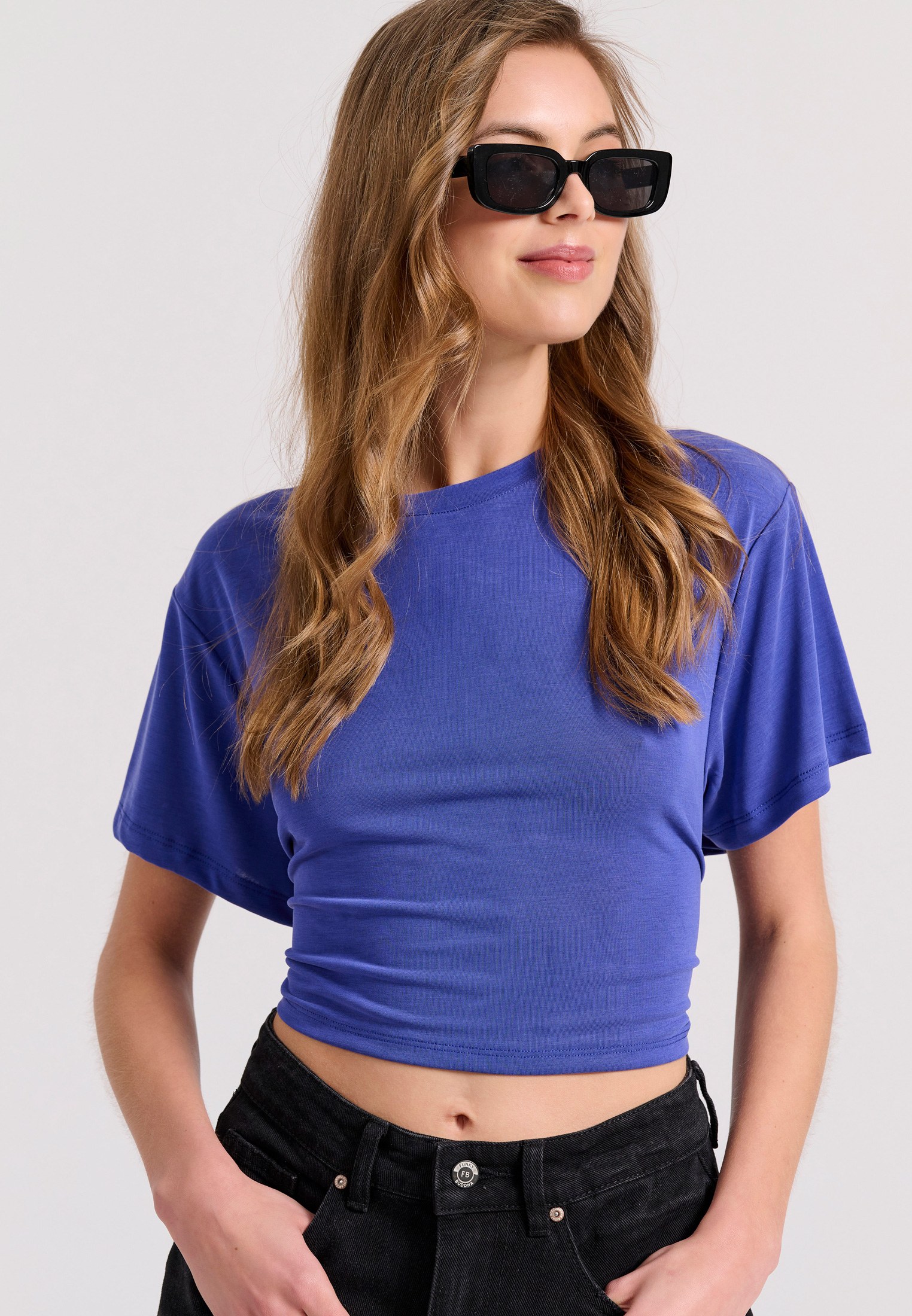 Women's T-Shirts Funky Buddha Blue