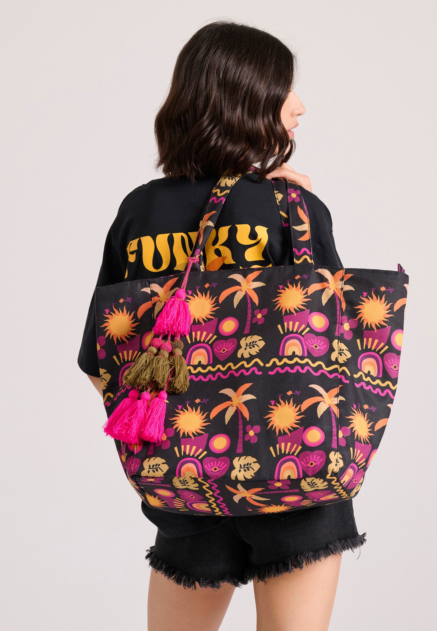 Women's Handbags Funky Buddha Black