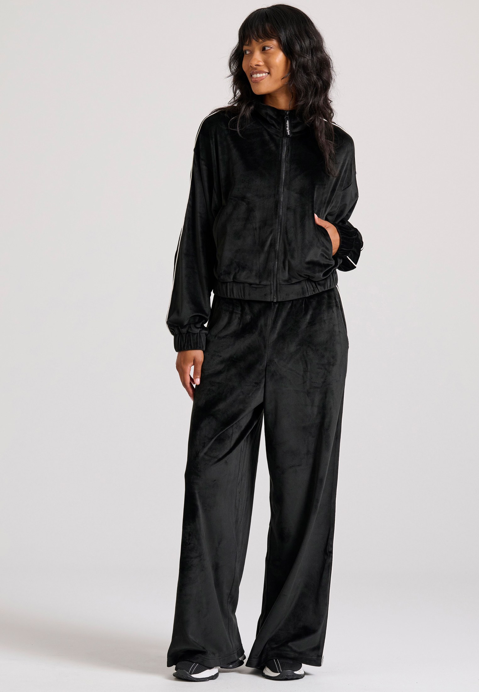 Women's Trousers Funky Buddha Black