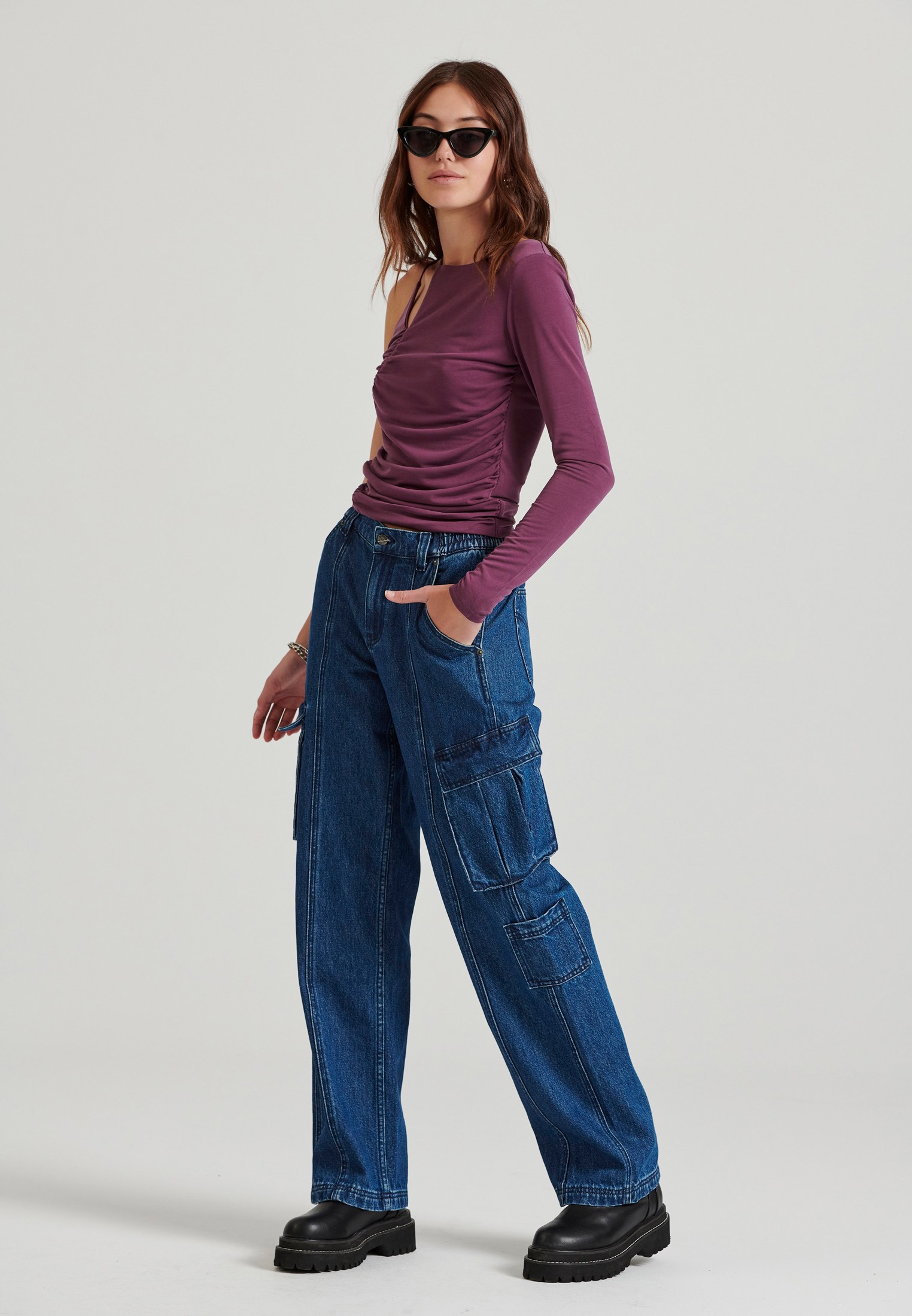 Women's Blouses Funky Buddha Purple