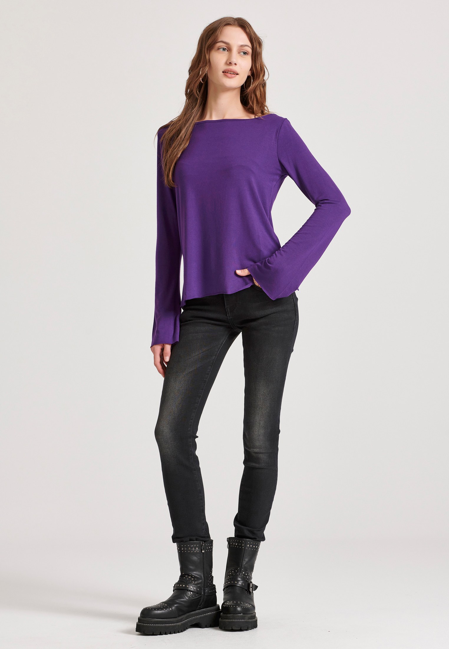 Women's Blouses Funky Buddha Purple