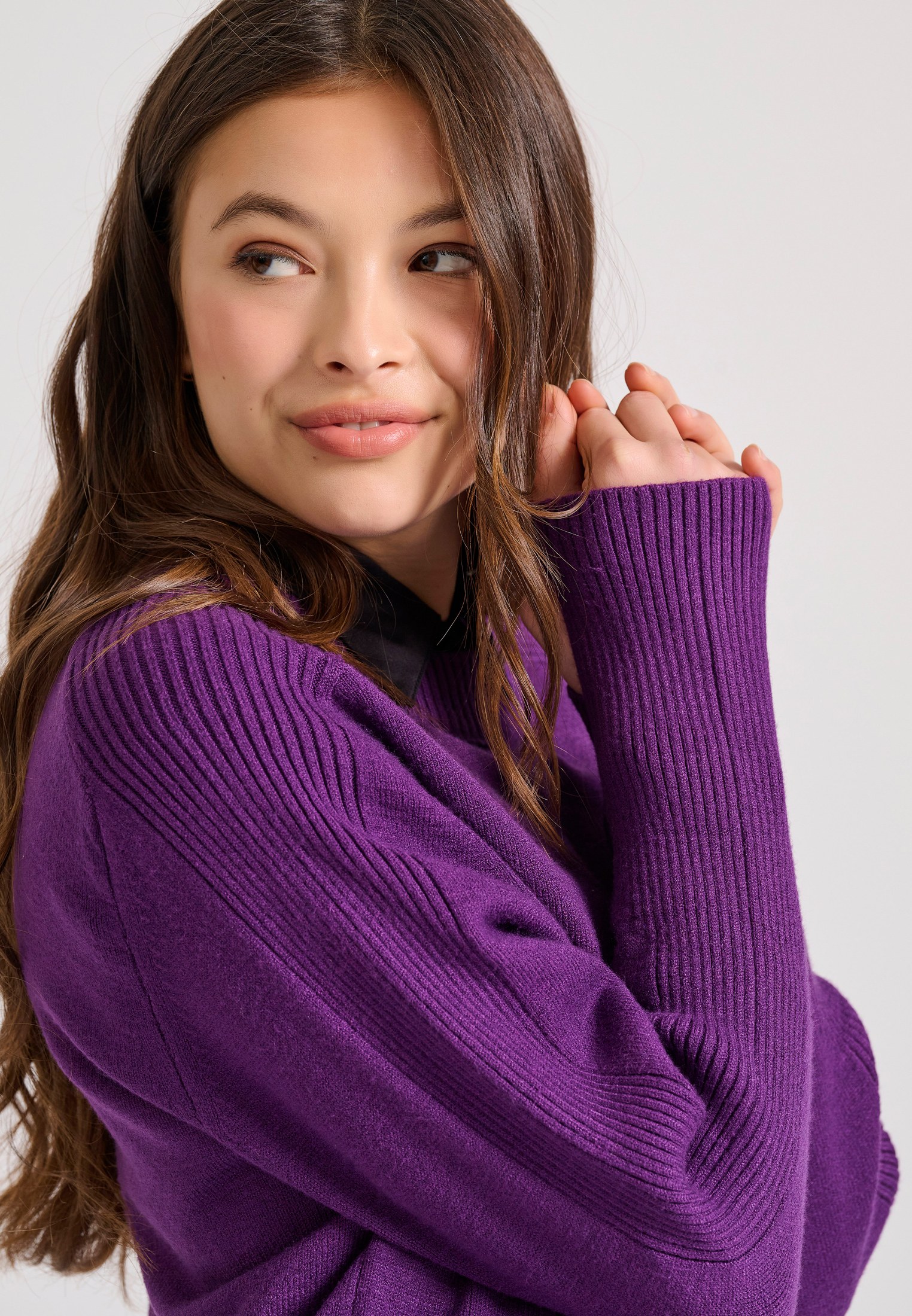 Women's Knitwear Funky Buddha Purple