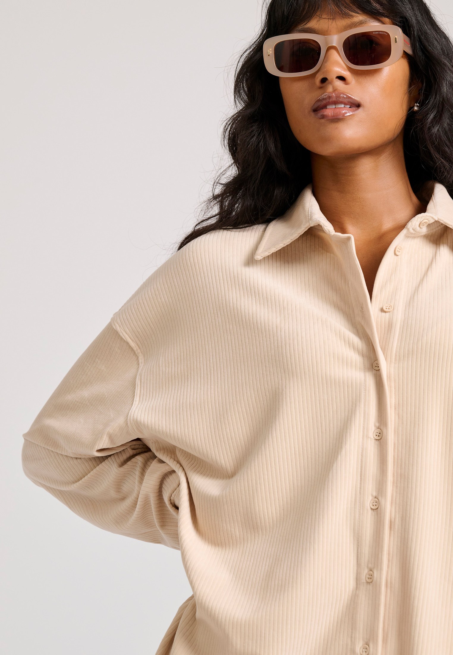 Women's Shirts Funky Buddha White