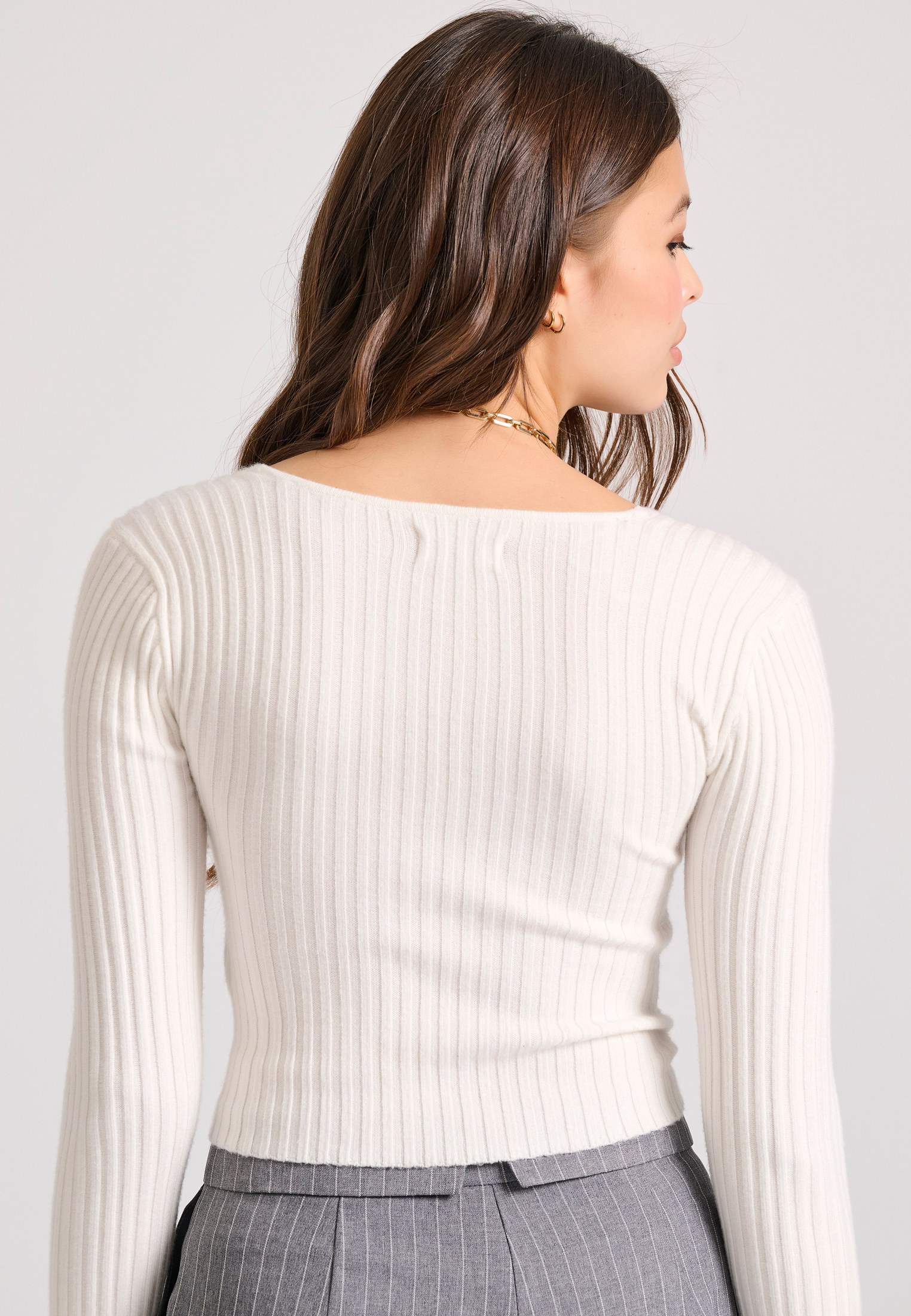 Women's Knitwear Funky Buddha White