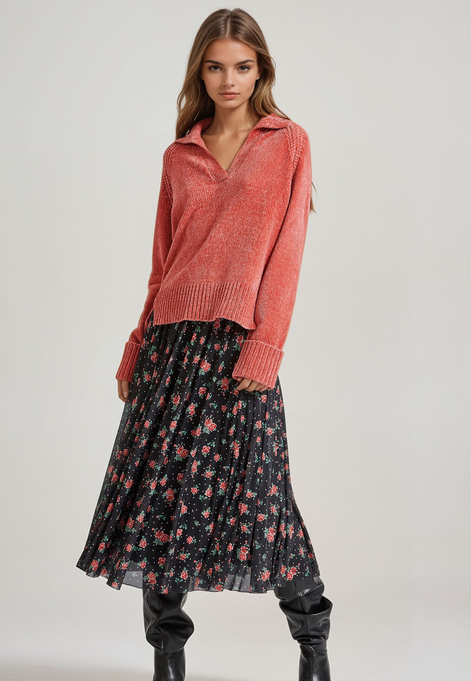 Women's Knitwear Funky Buddha Red