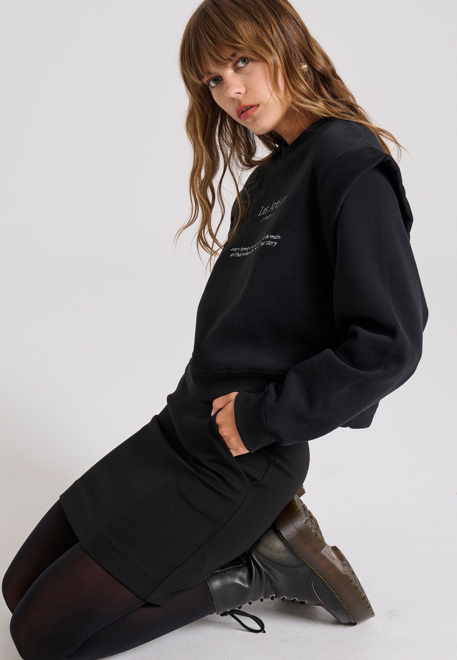 Women's Skirts Funky Buddha Black