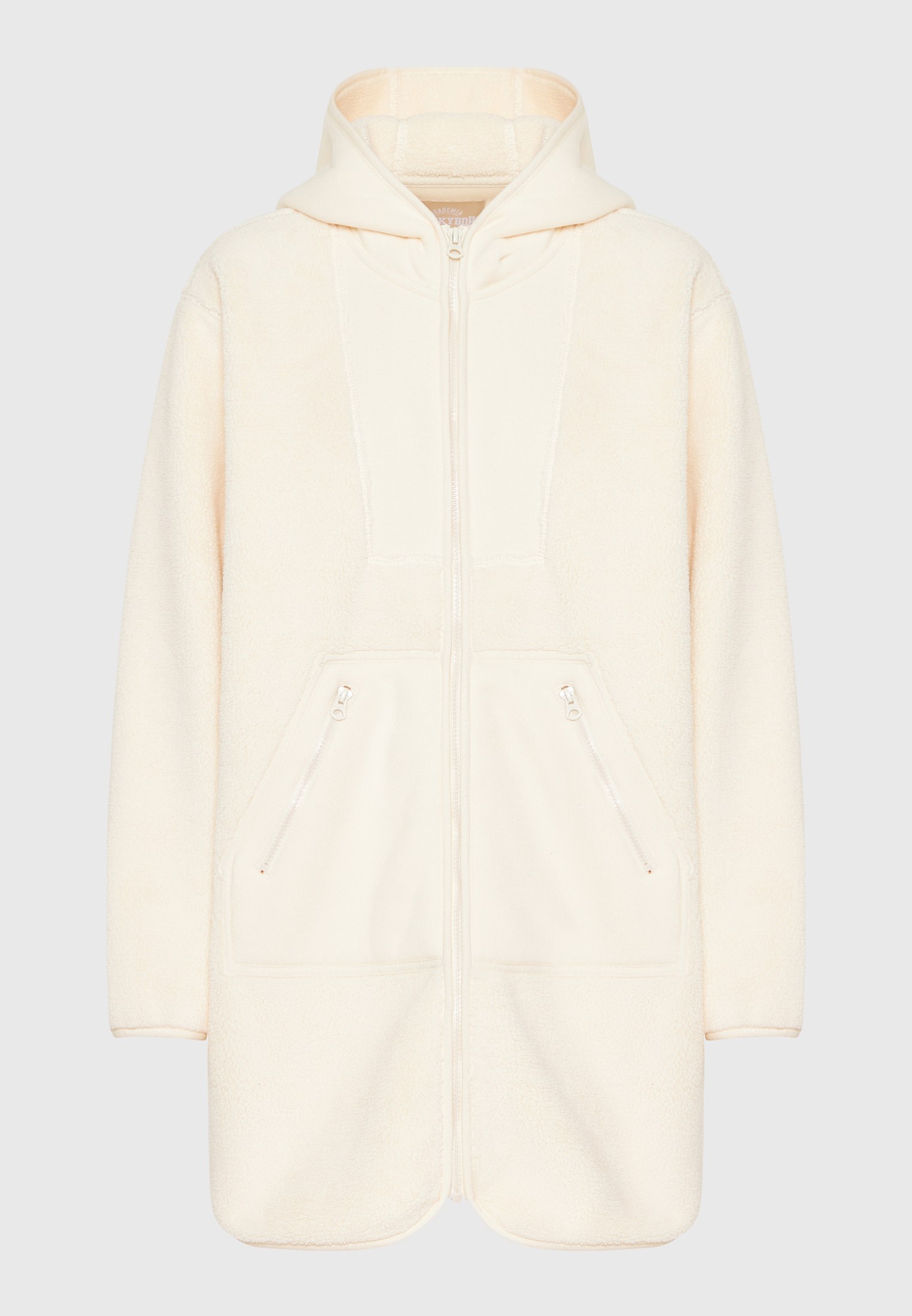 Μακριά fleece oversized γυναικεία φούτερ ζεκέτα φωτογραφία