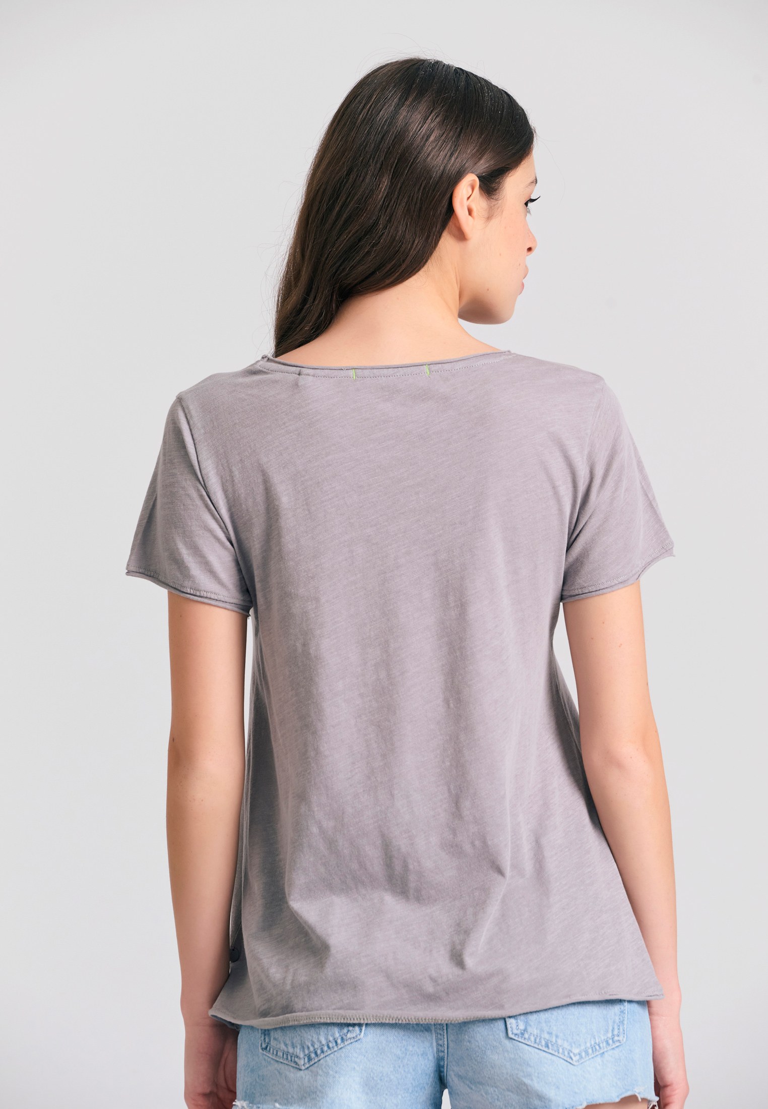 Women's T-Shirts Funky Buddha Gray