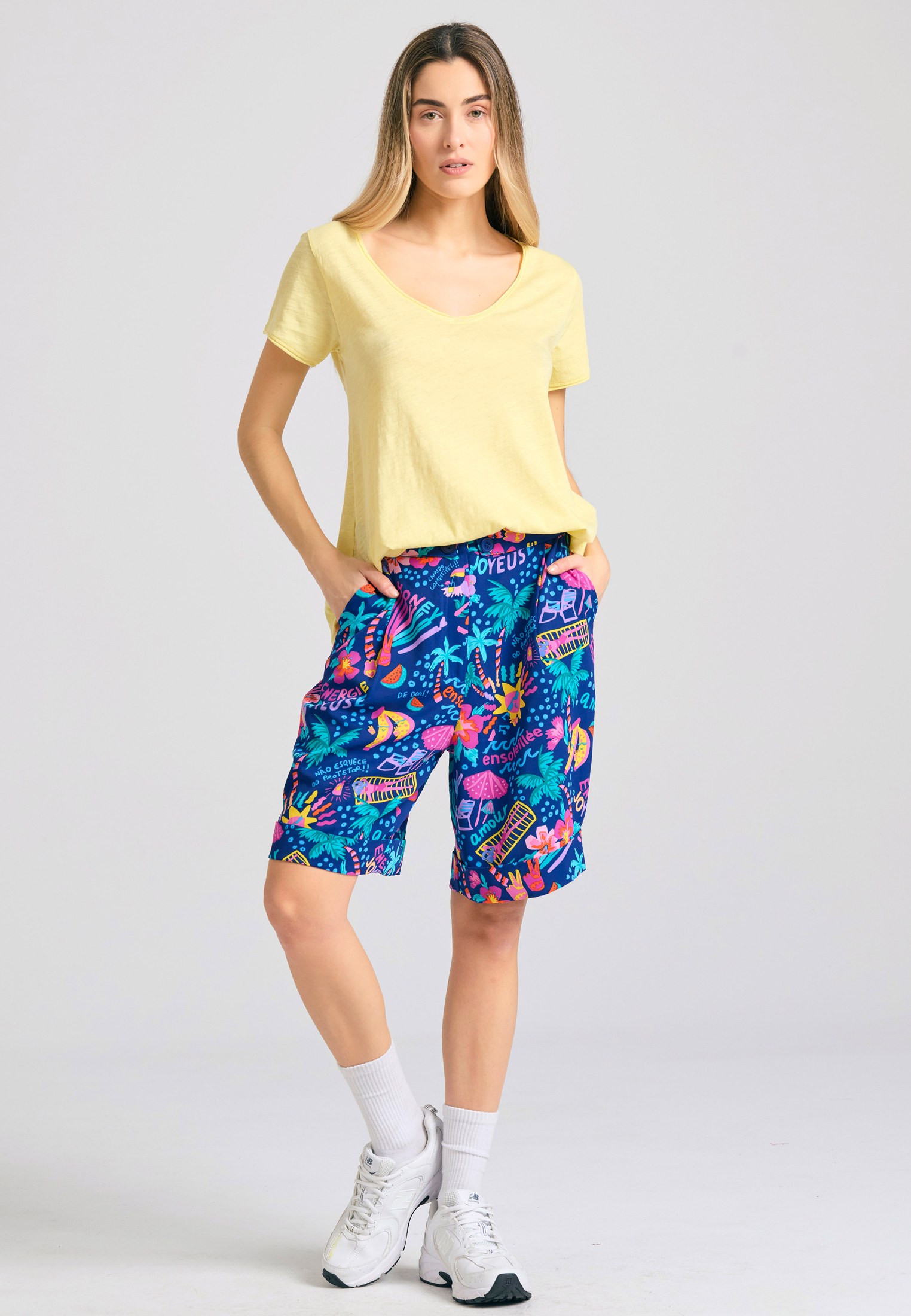 Women's T-Shirts Funky Buddha Yellow