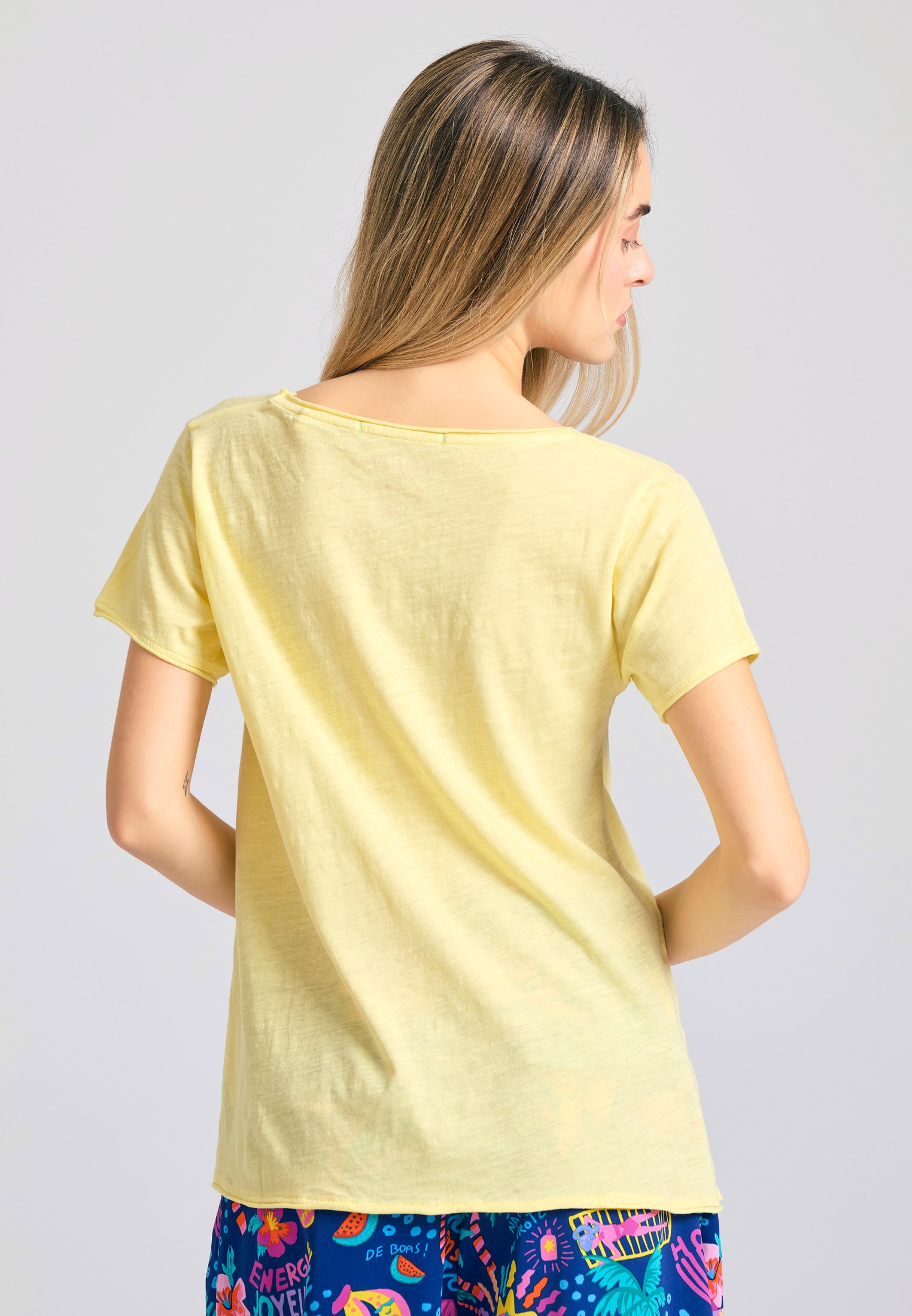Women's T-Shirts Funky Buddha Yellow