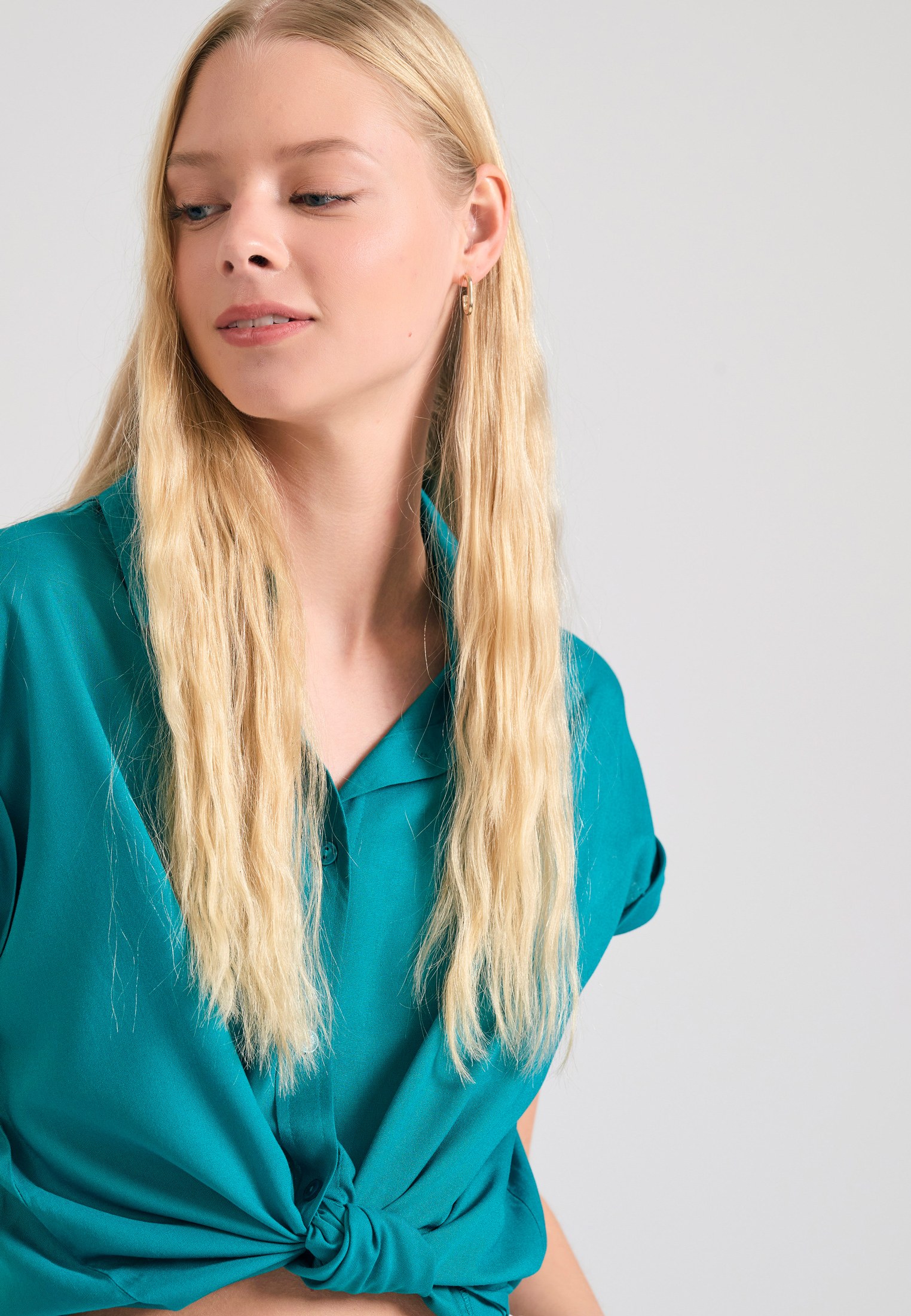 Γυναικείο loose fit πουκάμισο από βισκόζη