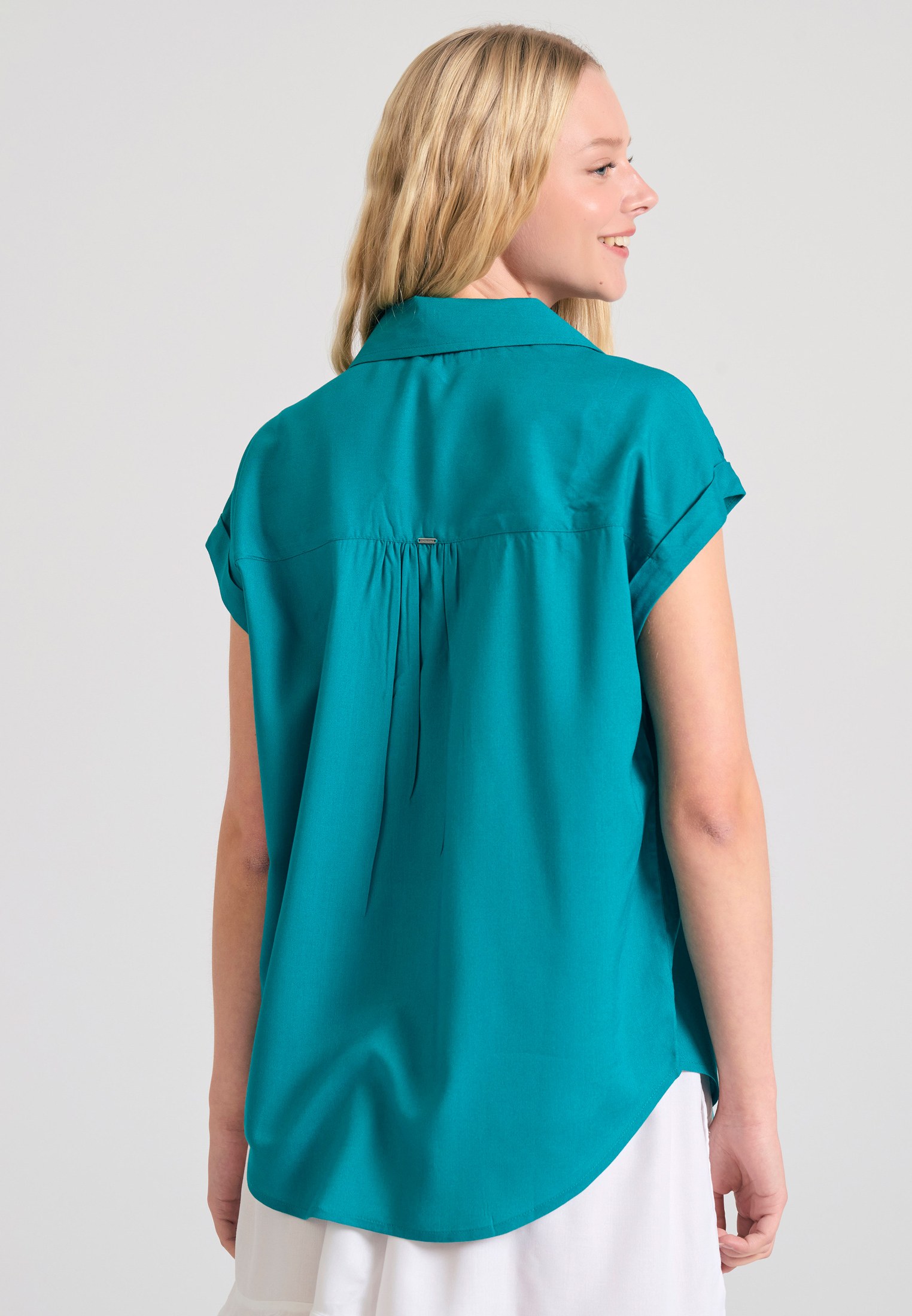 Γυναικείο loose fit πουκάμισο από βισκόζη