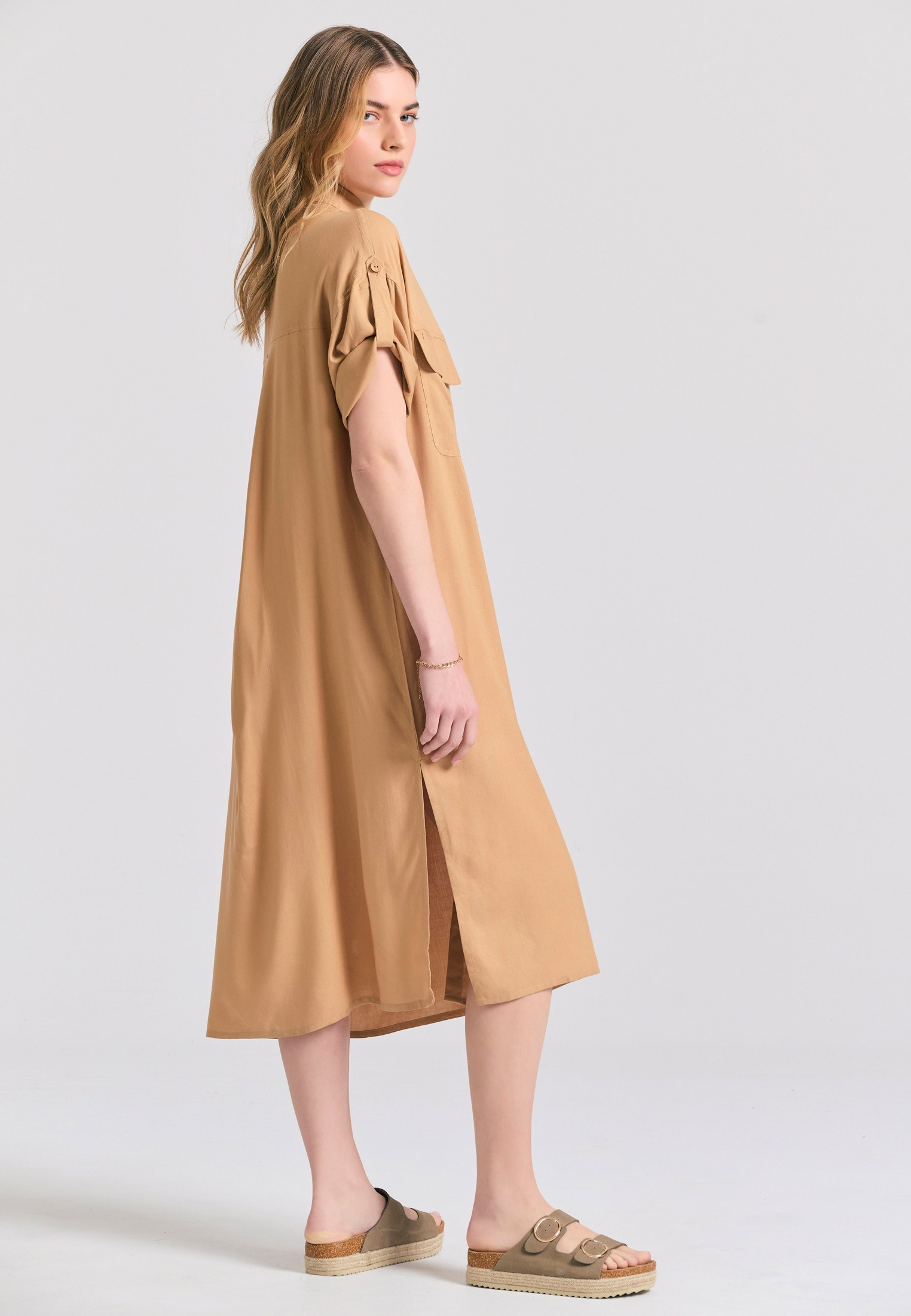 Women's Dresses Funky Buddha Beige