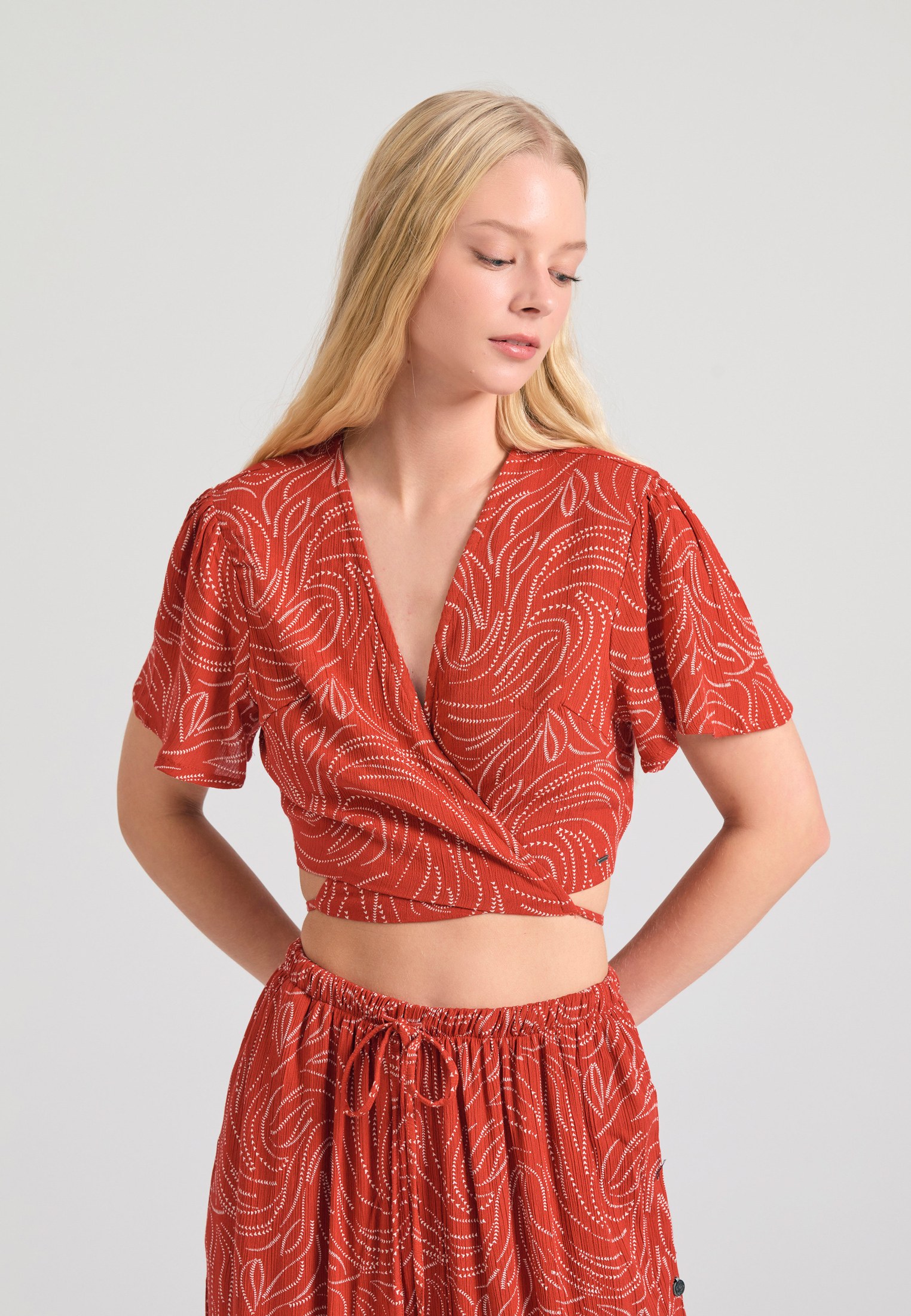 Women's Blouses Funky Buddha Brown