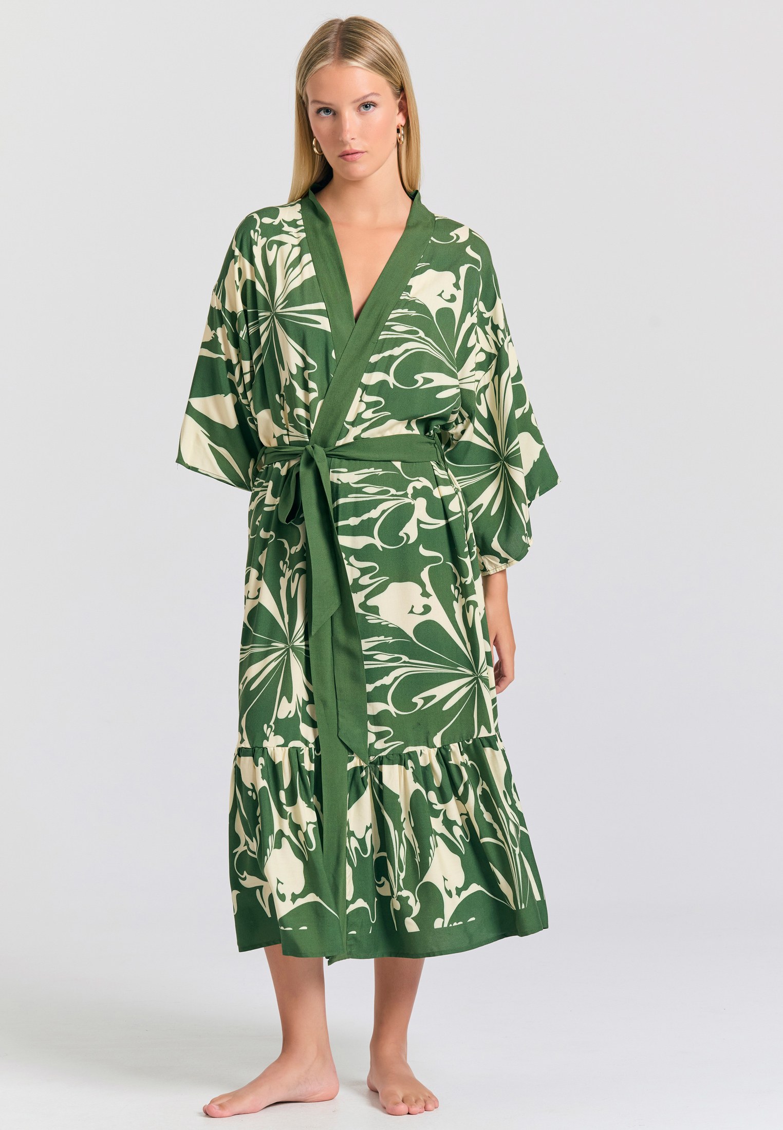 Women's Kimonos Funky Buddha Khaki