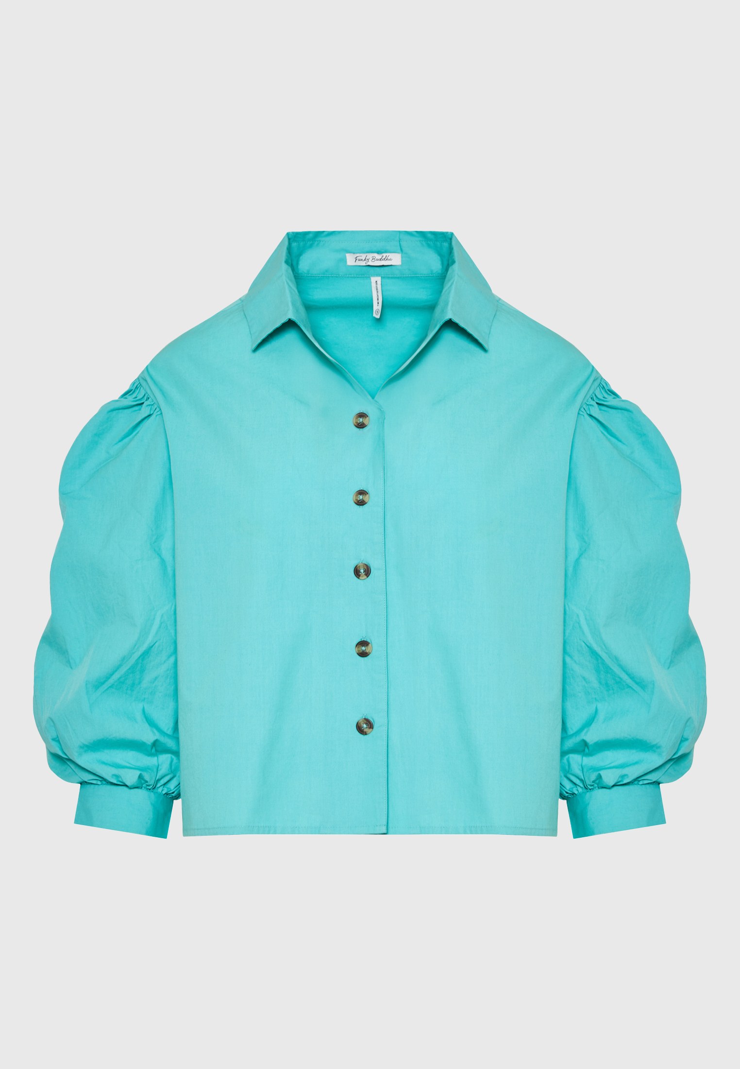 Women's Shirts Funky Buddha Green