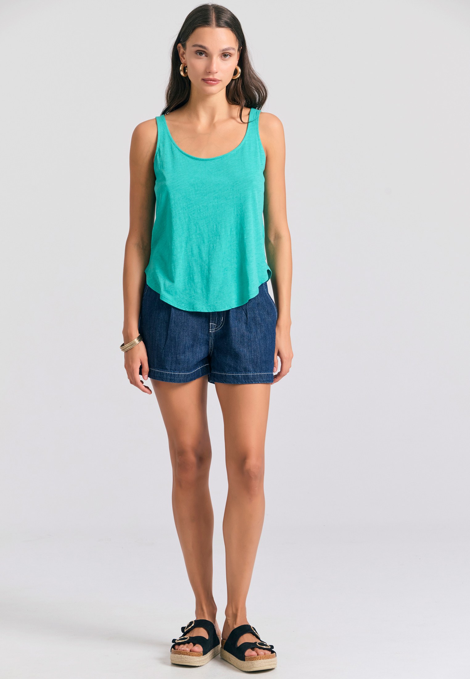 Women's T-Shirts Funky Buddha Green