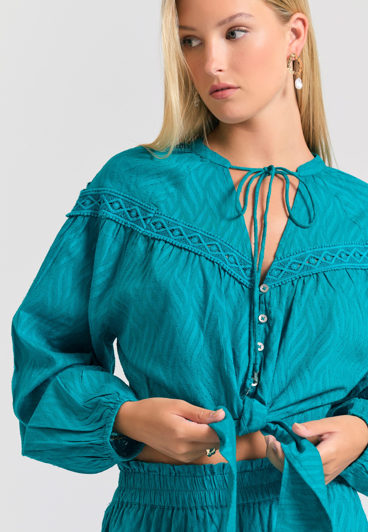 Women's Shirts Funky Buddha Blue