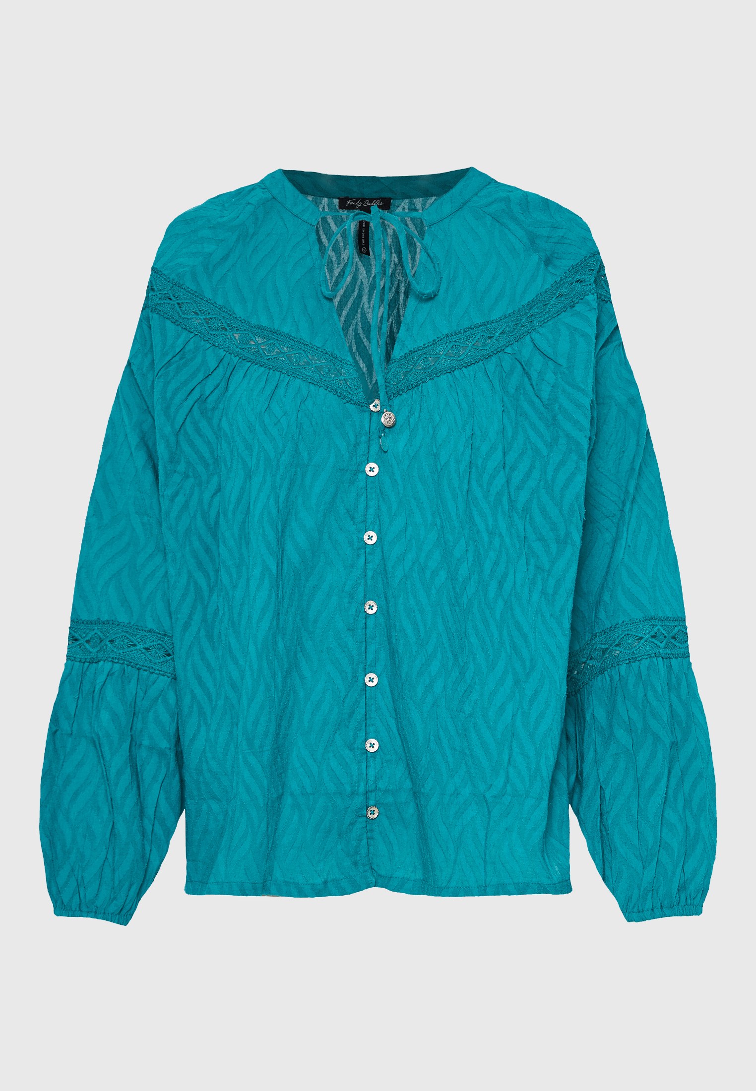 Women's Shirts Funky Buddha Blue