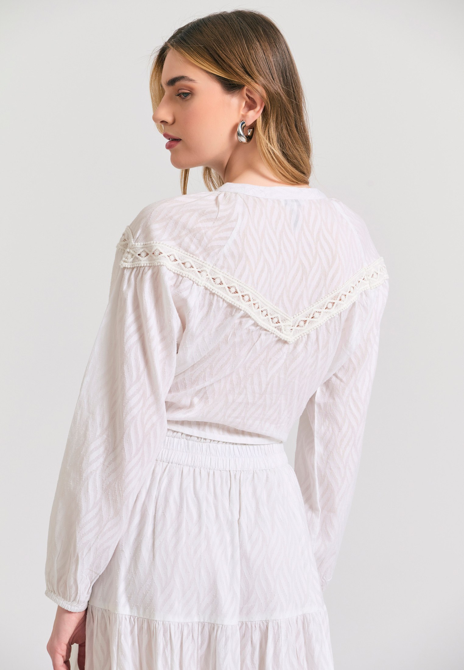 Women's Shirts Funky Buddha White