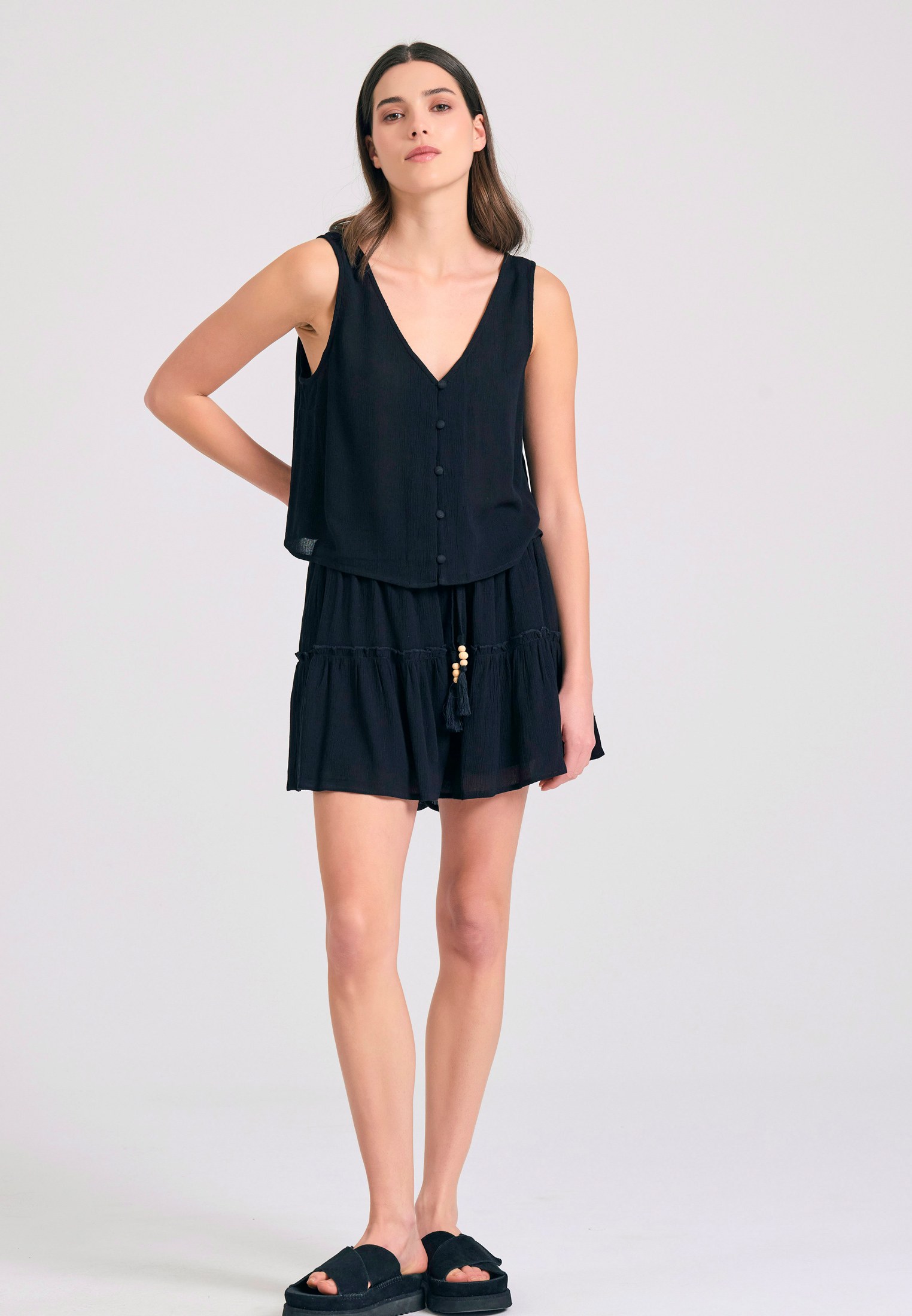 Women's Shorts Funky Buddha Black