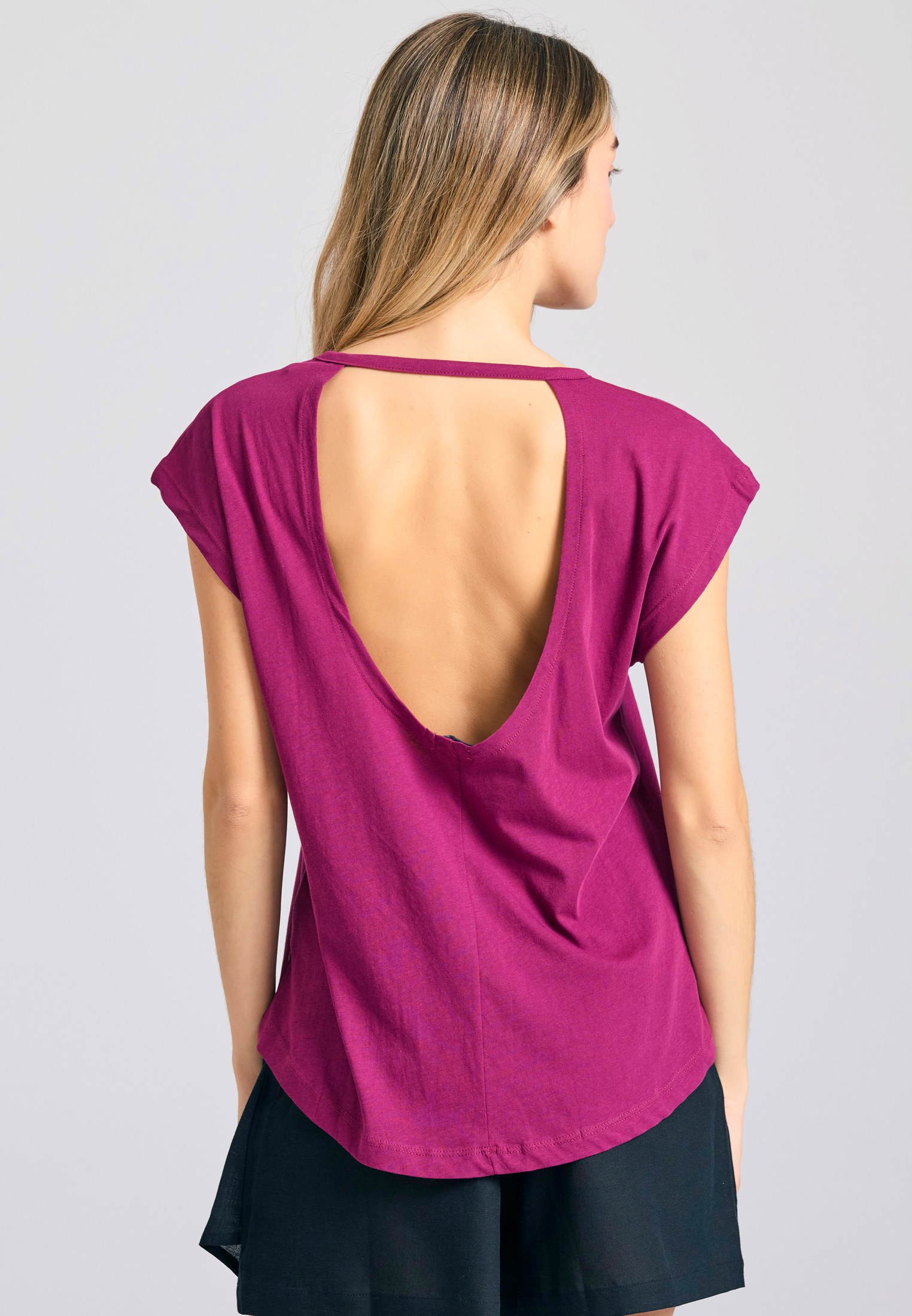 Women's T-Shirts Funky Buddha Purple